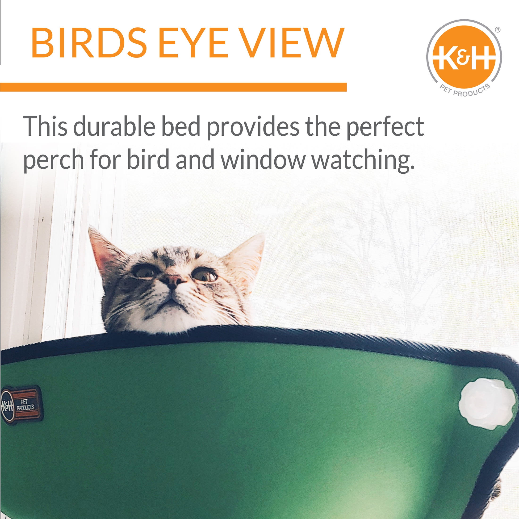 K&H Pet Products EZ Mount Window Bed Kitty Sill Green 27 X 11 X 6 Inches - Image 7