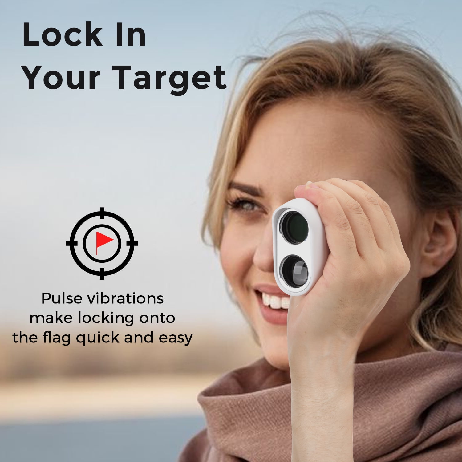 Golf Rangefinder with Slope, 1200 Yards Laser Golf Rangefinder, 6X Magnification, USB Rechargeable Golf Laser Rangefinder with Flag Lock Magnetic, Laser Rangefinder for Hunting Golfing, Gift for Teen - Image 4