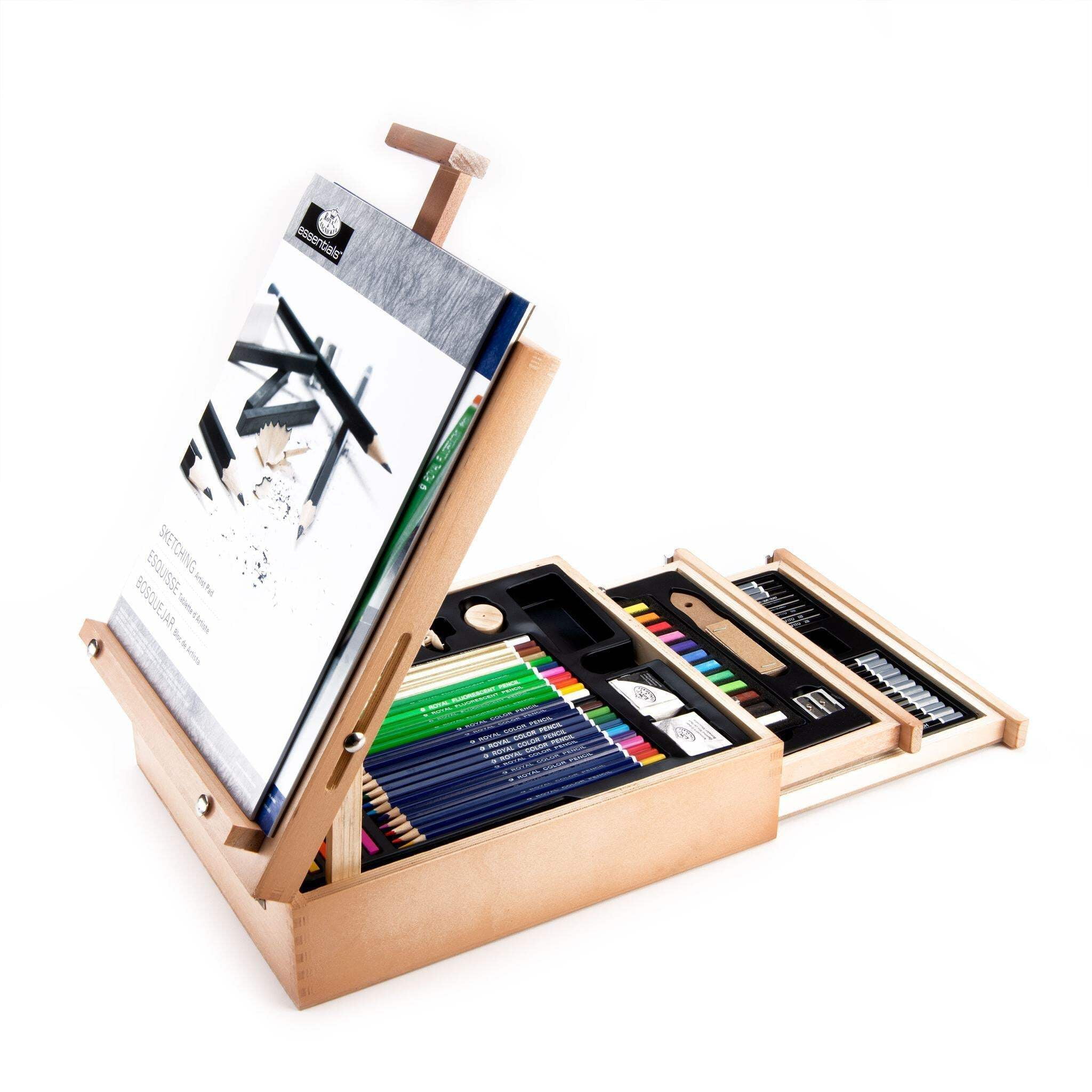 Royal & Langnickel Sketch and Draw Box Easel Art Set, 152pc - Image 4