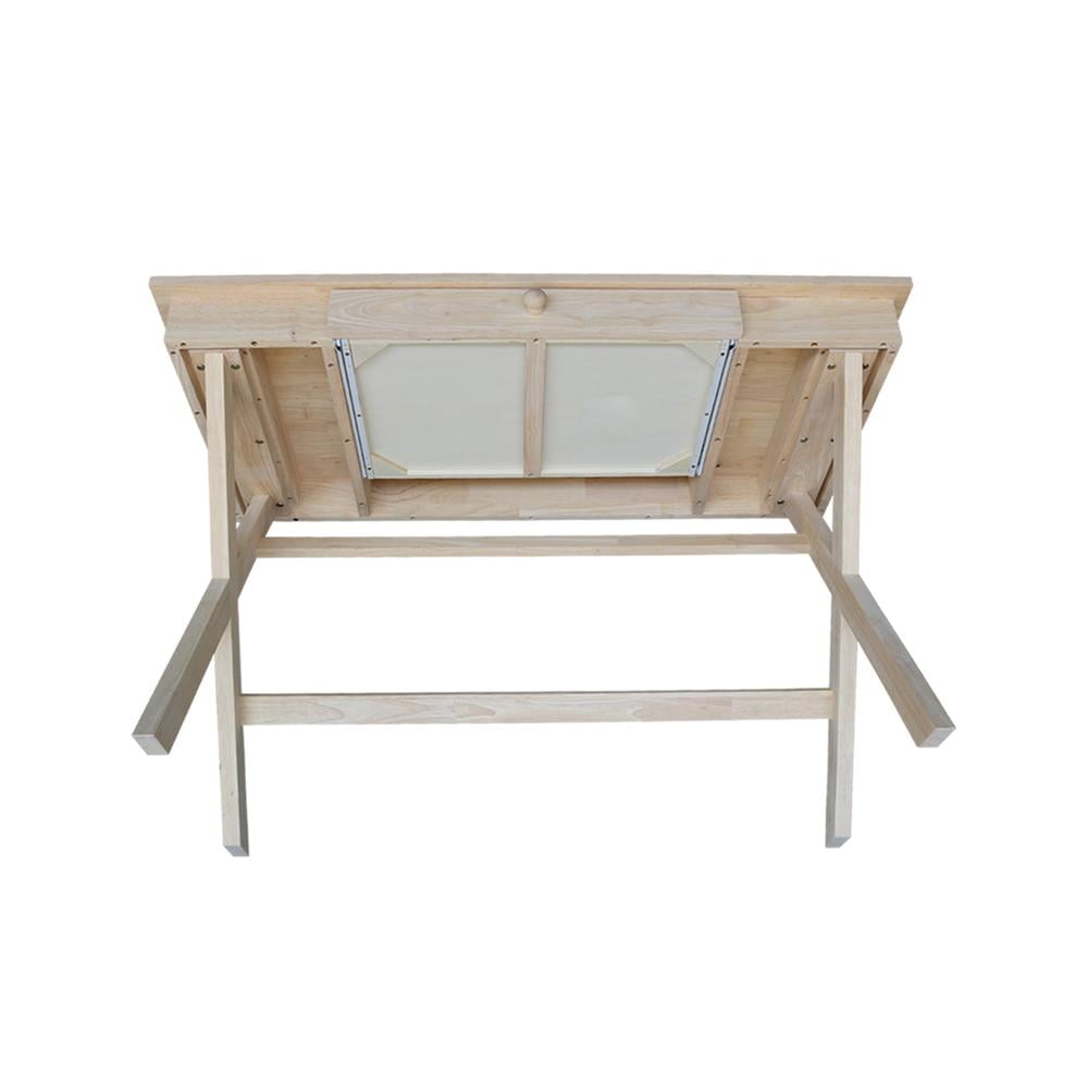 International Concepts Cross Leg Desk Unfinished - Image 11