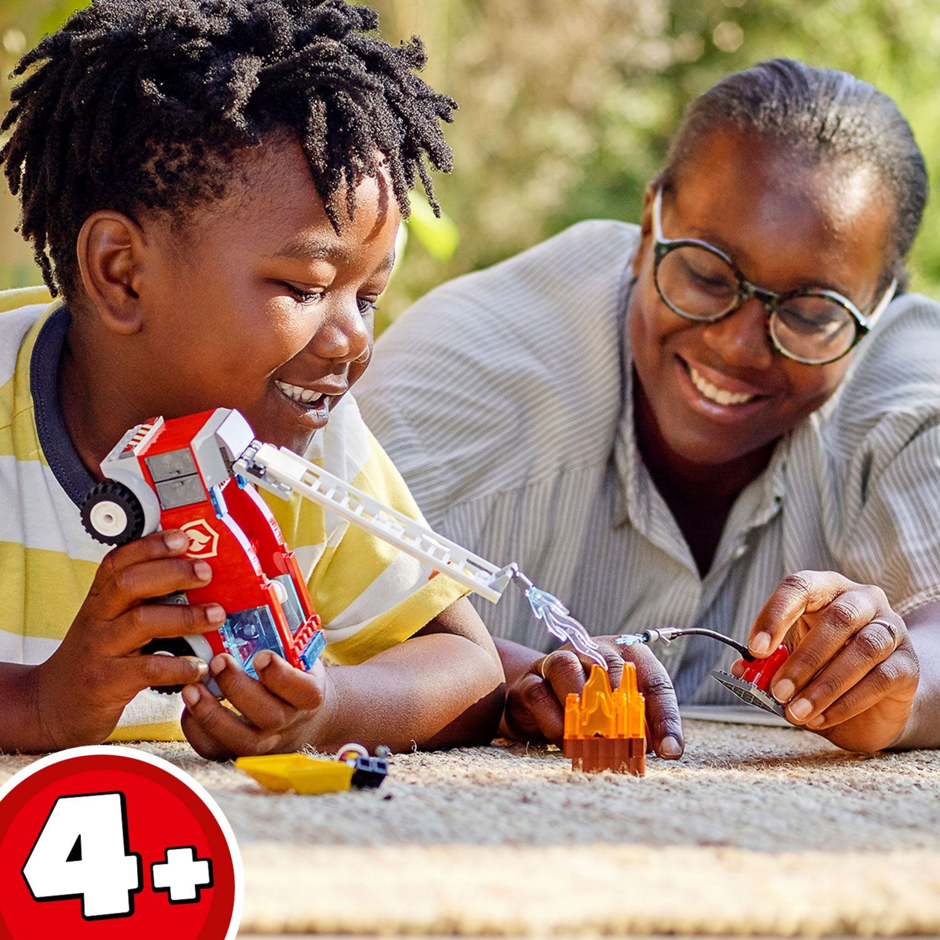 LEGO City Fire Ladder Truck 60280Fun Firefighter Building Toy Set for Kids (88 Pieces) - Image 6