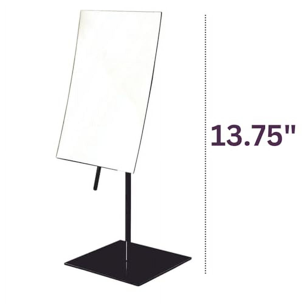 Jerdon Rectangular Tabletop Vanity Mirror - Makeup Mirror with 3X Magnification - Matte Black Finish - 5" by 8" - Model JP358BK - Image 8