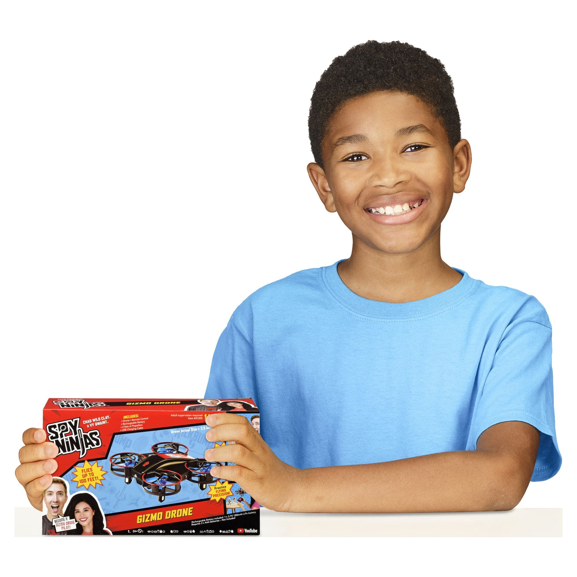 Spy Ninjas Gizmo 3.5" Drone, Remote Control, Replacement Propellers, and Character Targets - Image 4