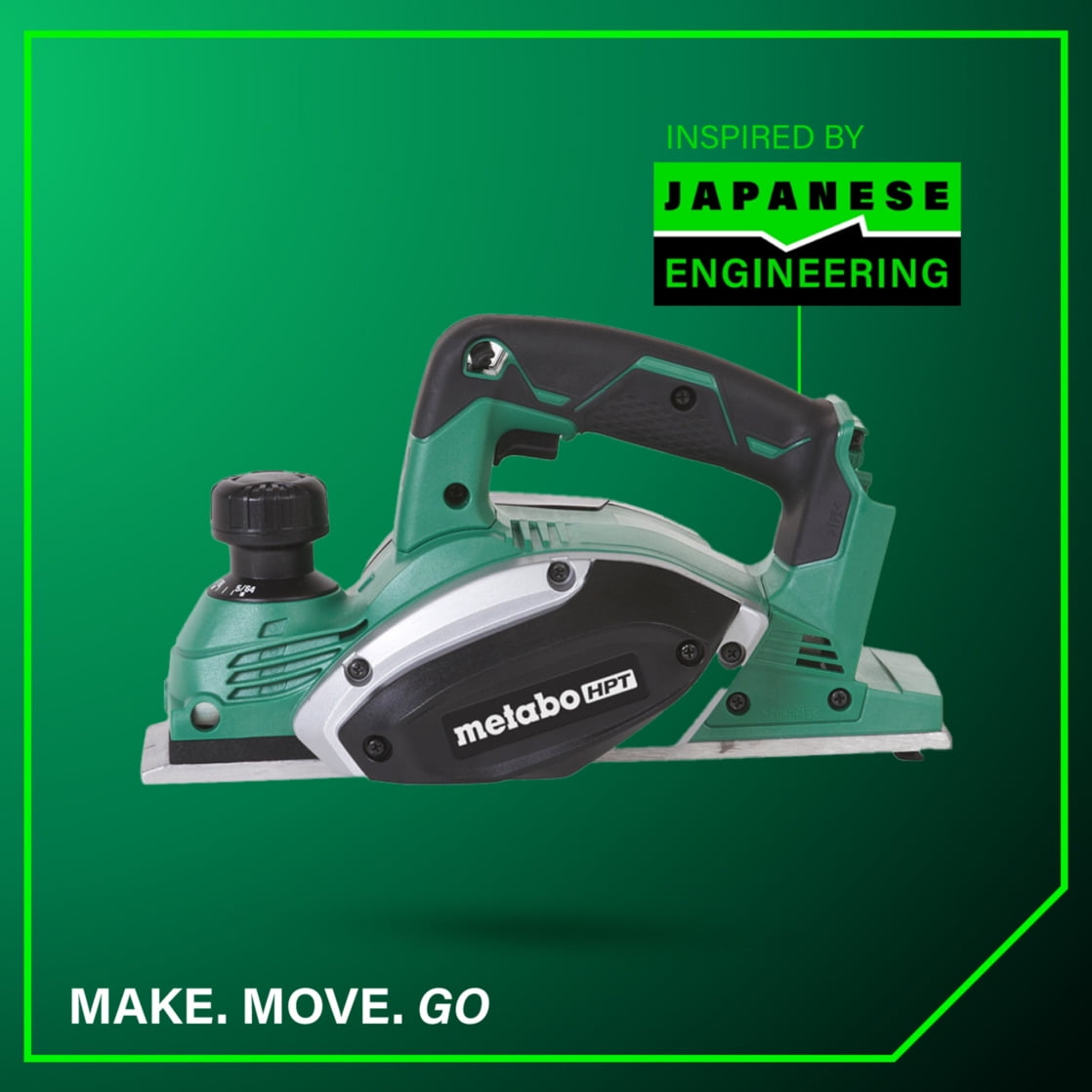 Metabo HPT 18V MultiVolt™ Cordless Hand Planer | Tool Only - No Battery | 3-1/4-Inch | P18DSLQ4 - Image 9