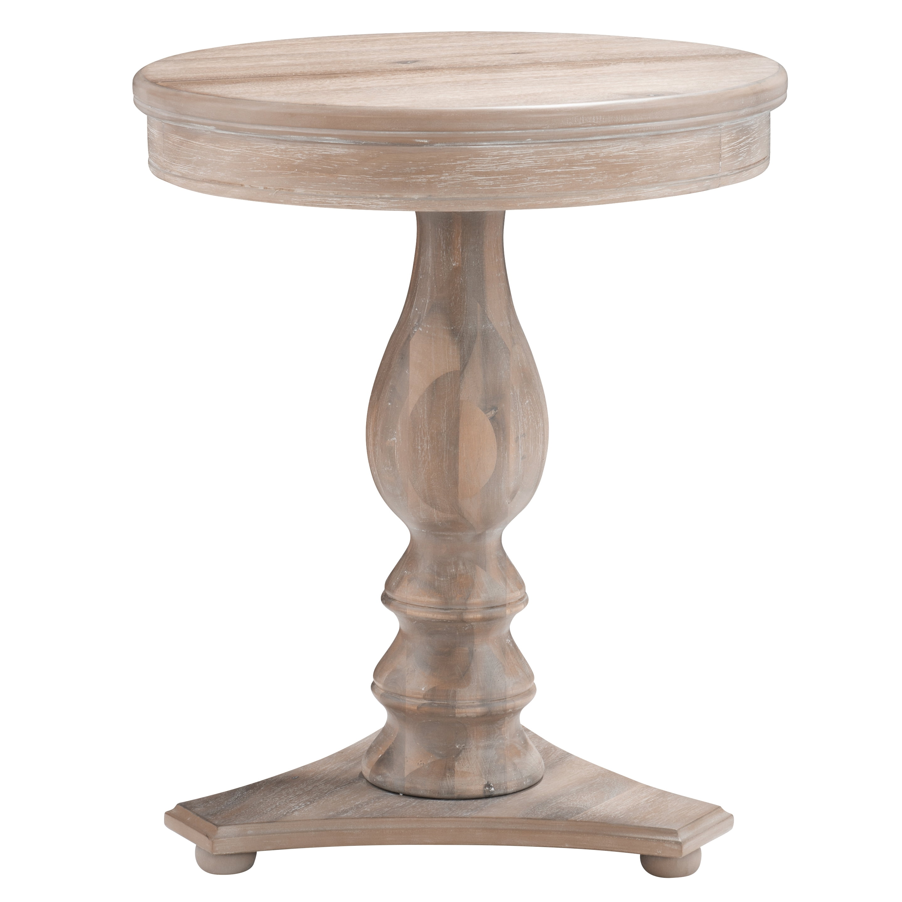 Powell Stanton Pedestal Accent Side Table, Natural - Image 6