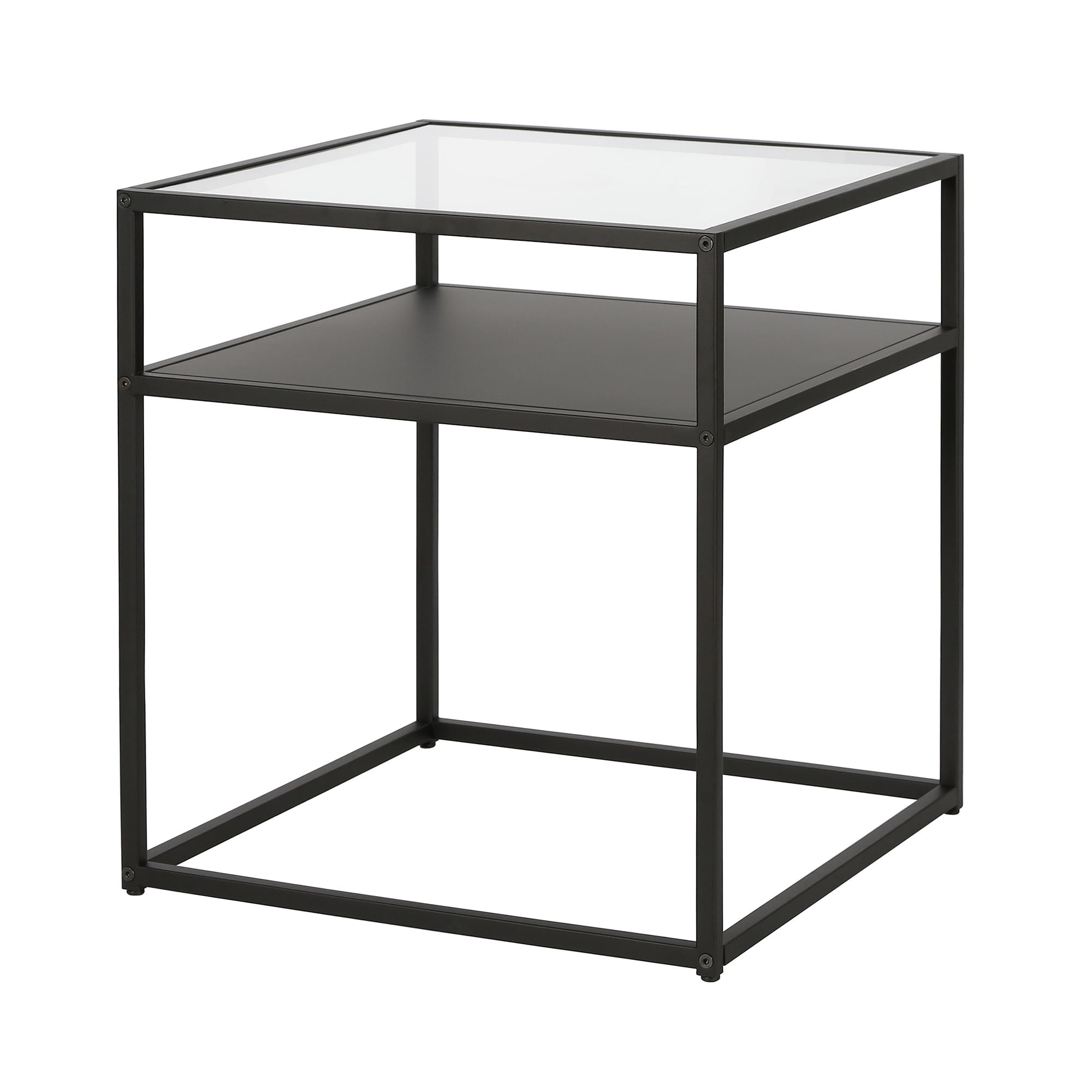Evelyn&Zoe Ada 20" Wide Square Side Table, Blackened Bronze - Image 2