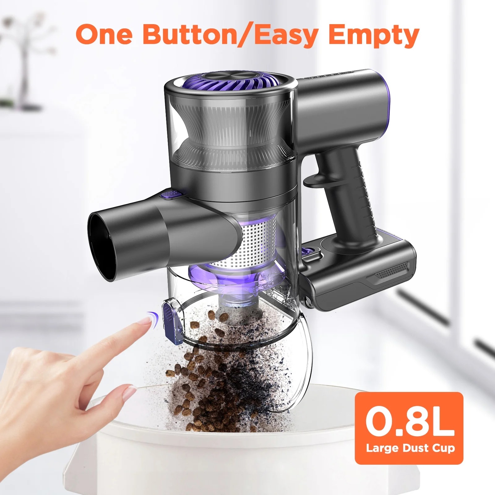 Bossdan Vacuum Cleaner, 4 in 1 Cordless Stick Vacuum Cleaner with Powerful Suction for Hardwood New - Image 8