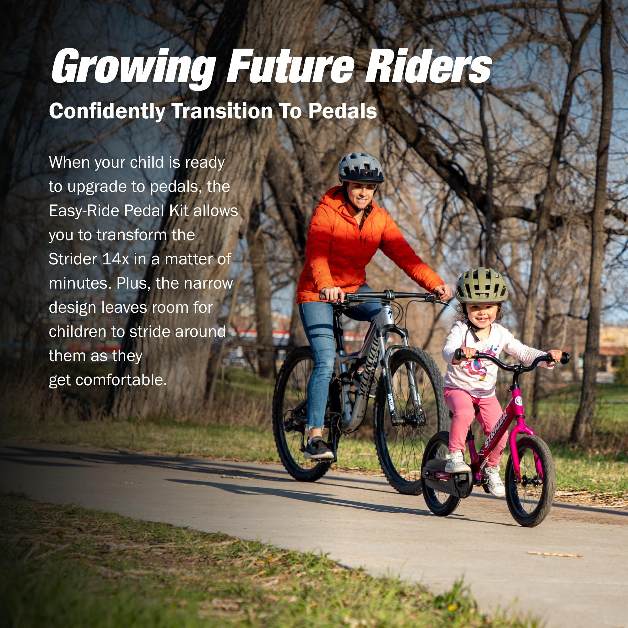 Strider 14x Easy-Ride Pedal Kit - Transform 14x Balance Bike into Pedal Bike - Easy Assembly & Adjustments - Image 6