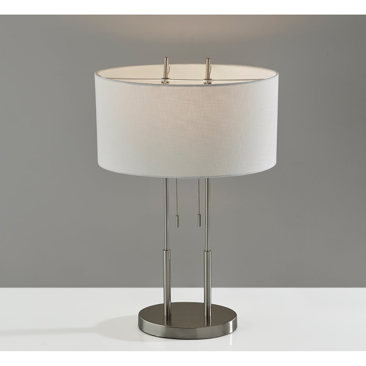 Adesso Duet Table Lamp, Brushed Steel - Image 5