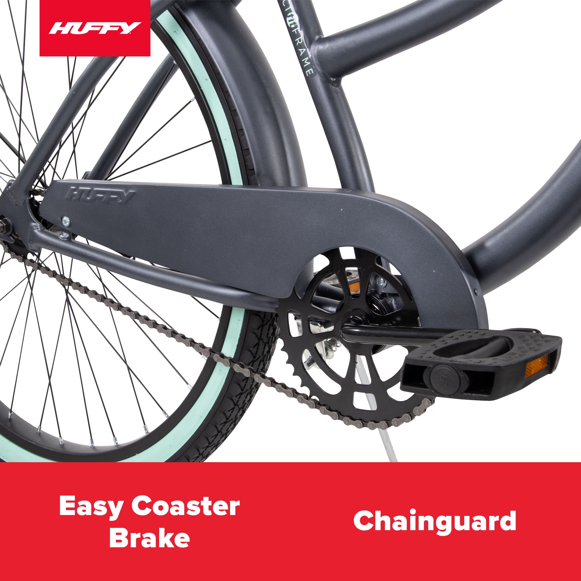 26" Huffy Cranbrook Comfort Cruiser Bike, Ages 13+ Years, Gray - Image 7