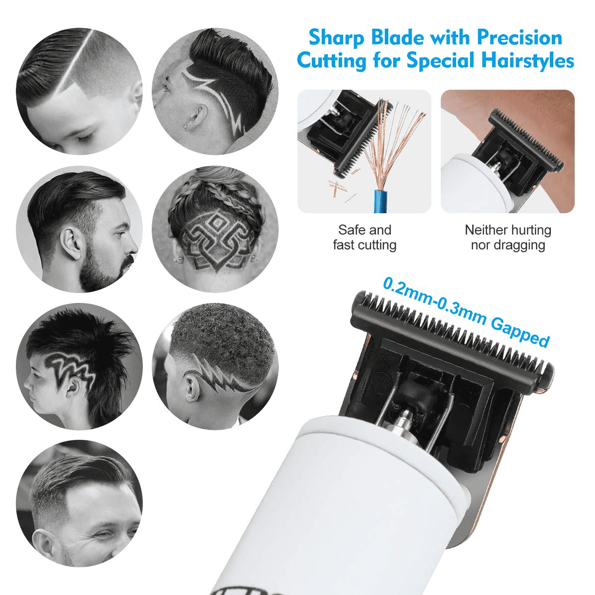 Professional Hair Clippers for Men Barber Clippers and Trimmer Set - Image 7
