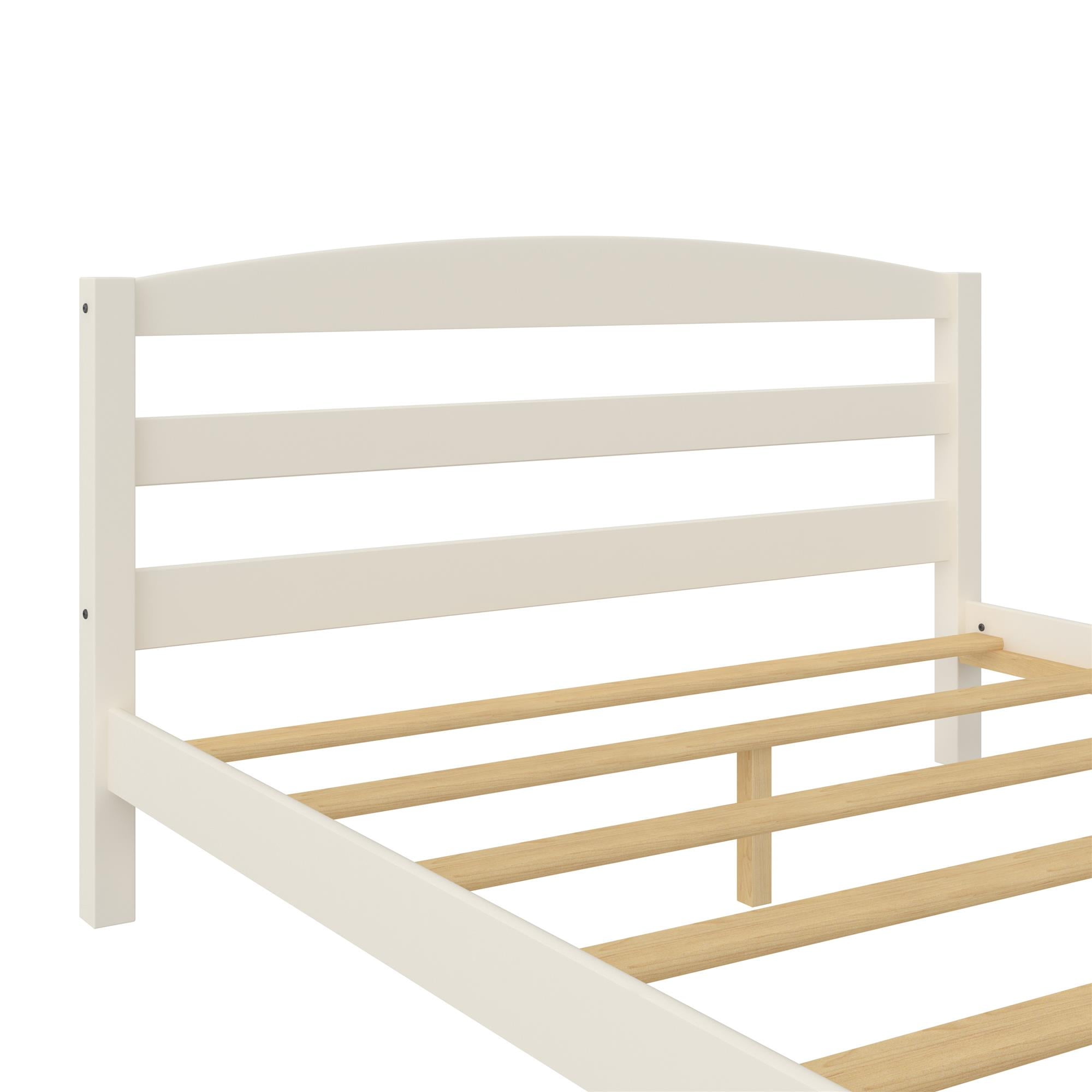 Better Homes & Gardens Leighton Solid Wood Platform Bed Frame, Full, White - Image 10