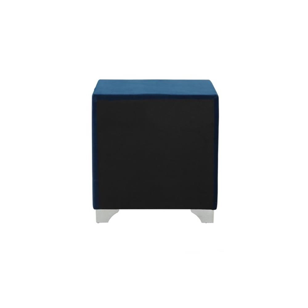 Melody 2-drawer Upholstered Nightstand Pacific Blue - Image 2