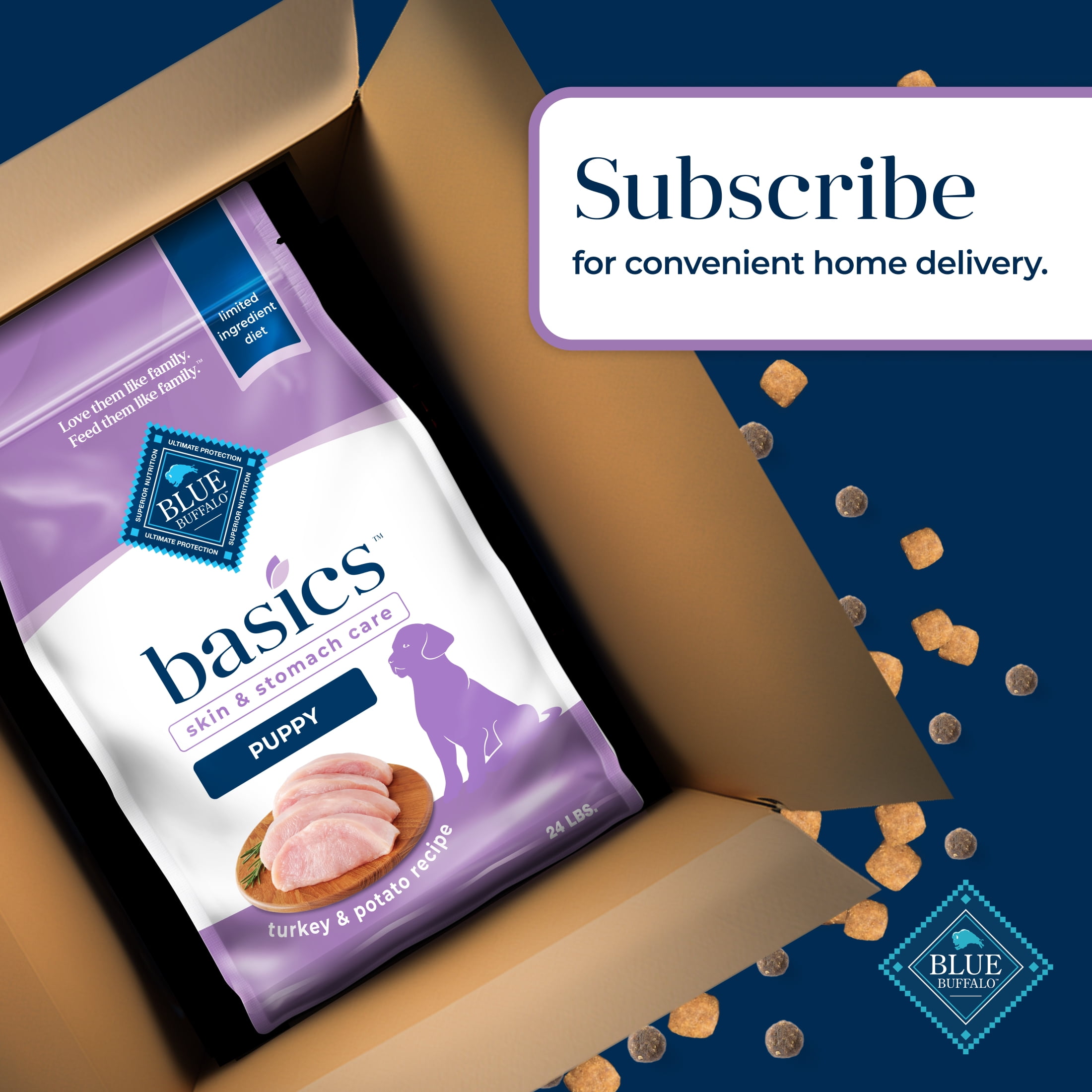 Blue Buffalo Basics Dry Dog Food for Puppies, Limited Ingredient Diet, Turkey, 24 lbs. - Image 10