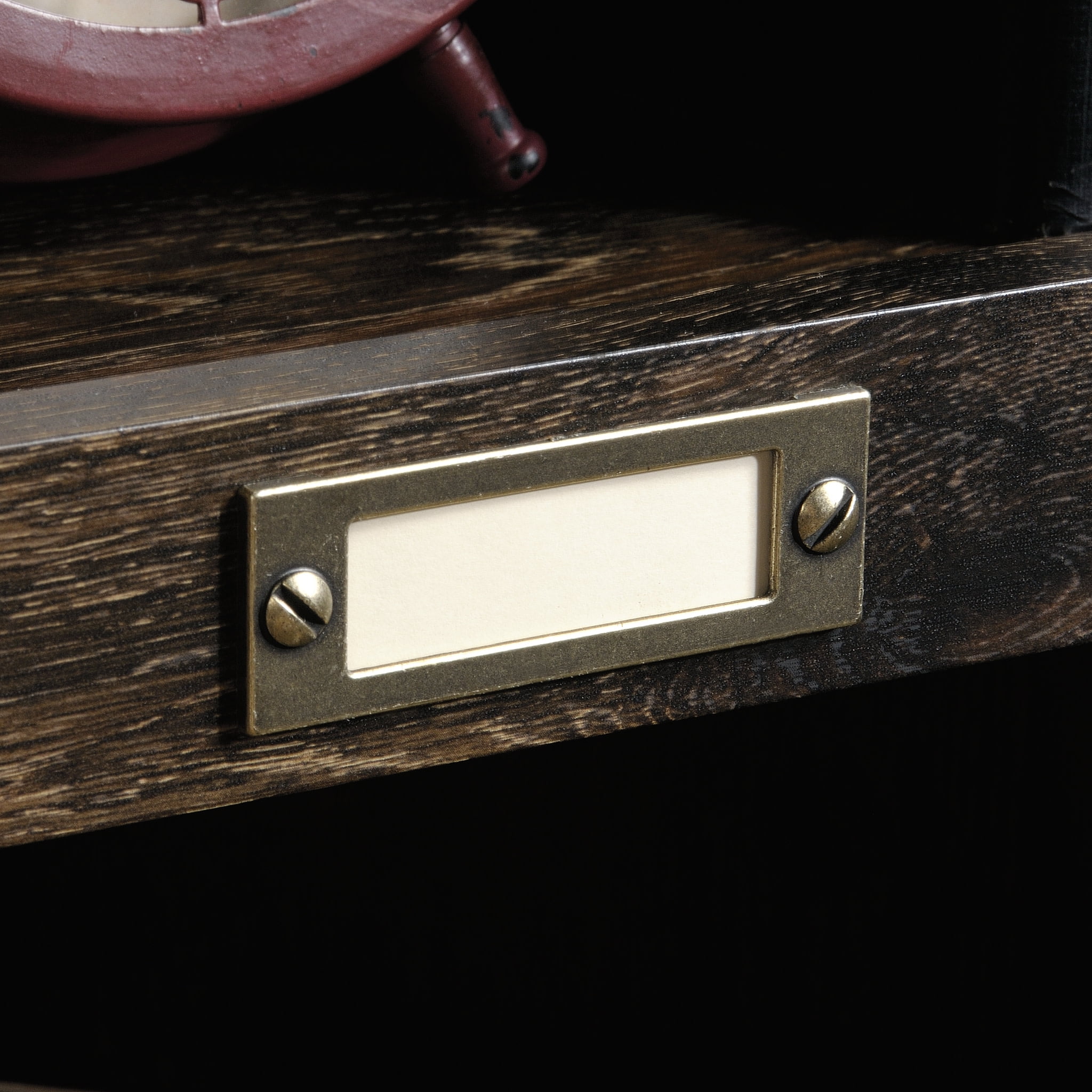 Sauder Barrister Lane 10-Cube Bookcase, Iron Oak Finish - Image 9