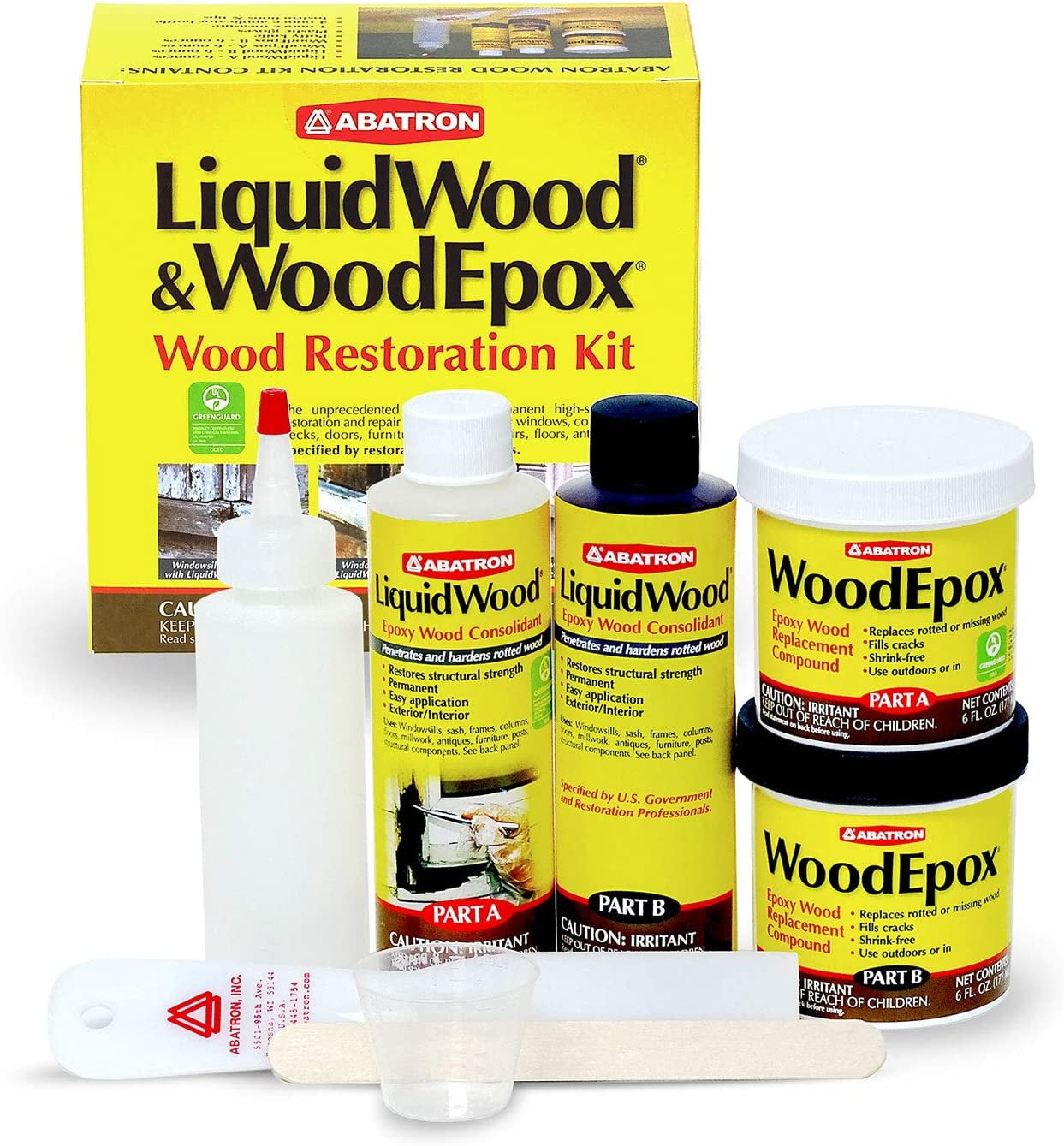 Abatron 24 Oz LiquidWood WoodEpox Epoxy Resin Glue Compound Wood Restoration Kit - Image 6