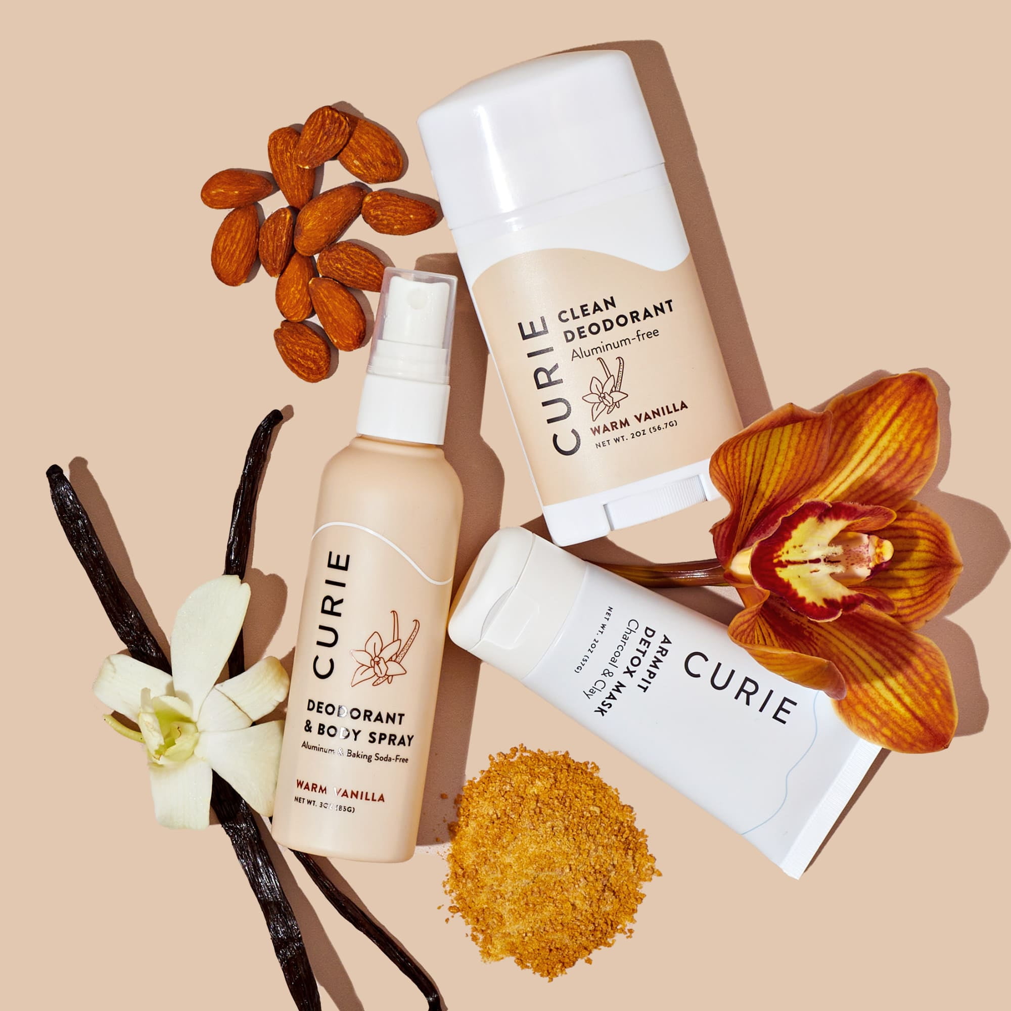 (3 pack) Curie Whole Body Deodorant, for Men and Women, Aluminum-Free, Warm Vanilla, 3 fl oz - Image 8