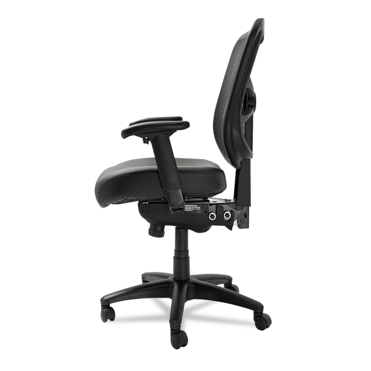 Alera Elusion Series Mesh Mid-Back Multifunction Chair, 17.7" to 21.4" Seat Height, Black - Image 7