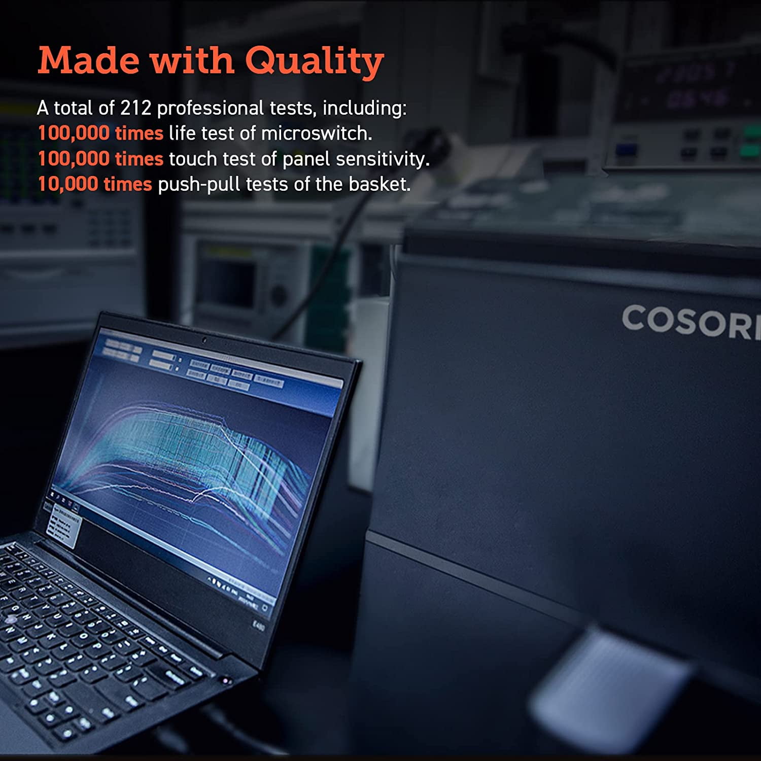 Cosori Dual Blaze 6.8-Quart Smart Air Fryer, No Preheat & No Shake, Precise Temps Prevent Overcooking, with Exclusive Bonus Silicone Mat, multipurpose Rack & Skewer Rack Set, Gray - Image 2