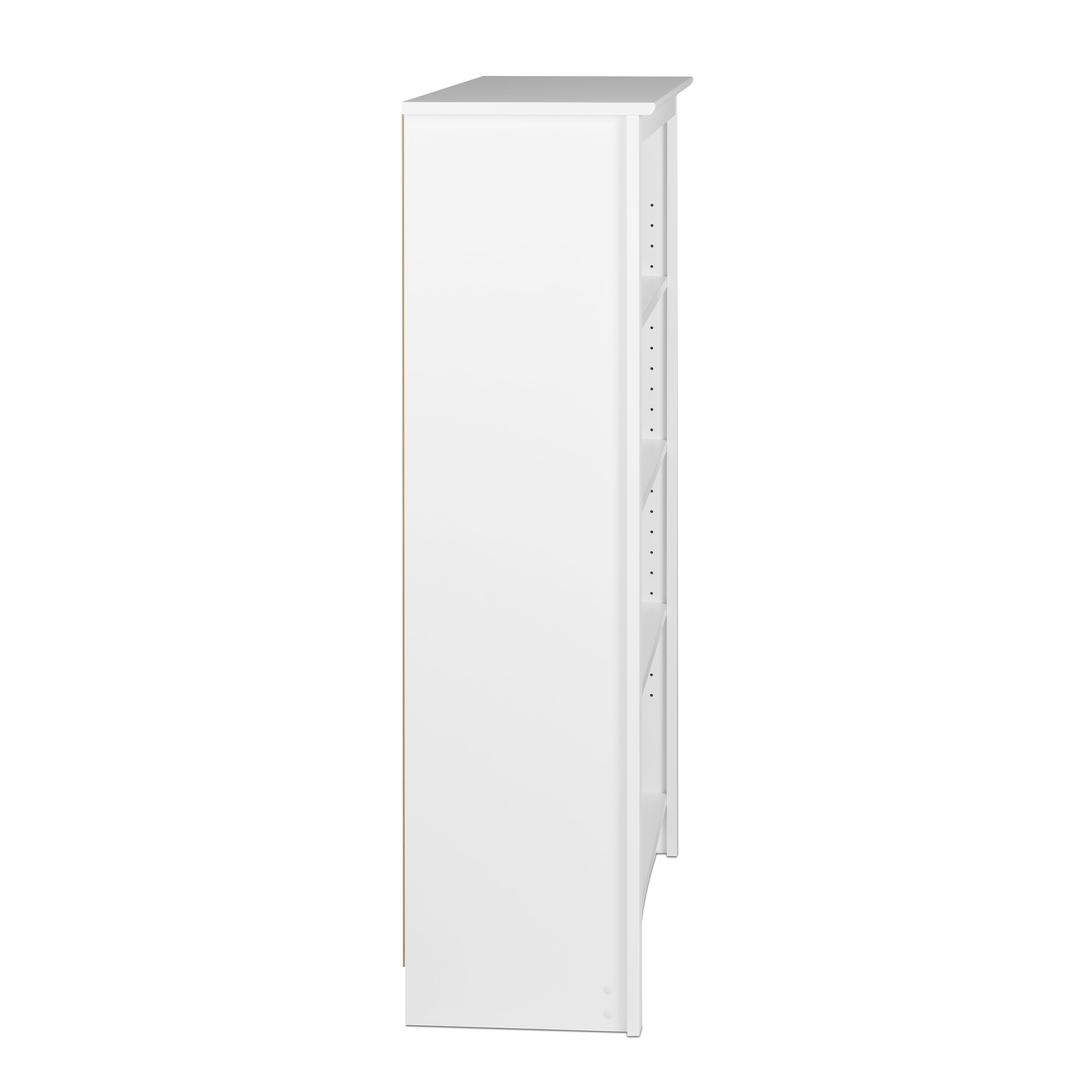 Prepac Home Office 4-Shelf Standard Bookcase with Laminate Finish, White - Image 6