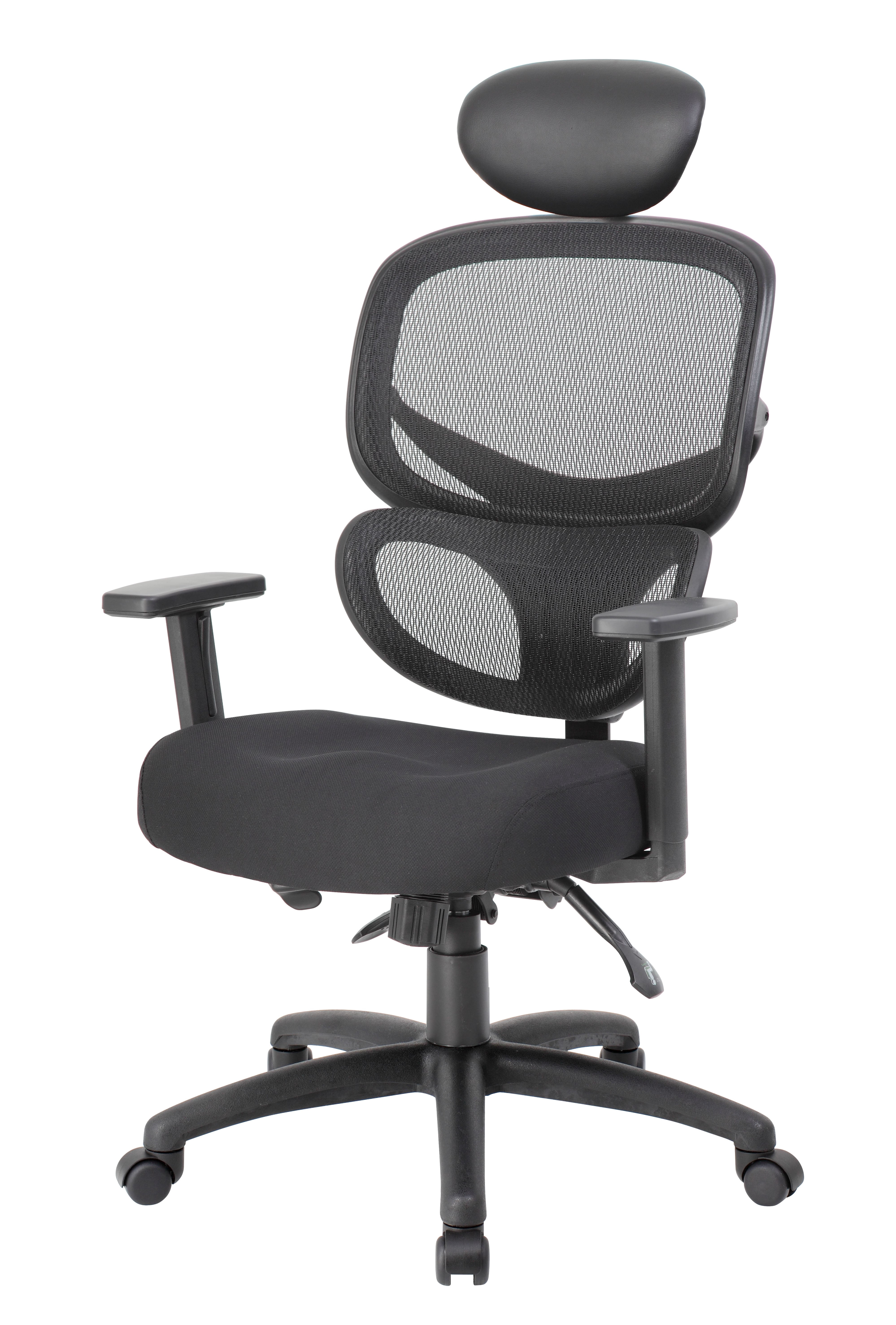 Boss Office Products Multi-Function Mesh Task Chair w/Headrest - Image 2