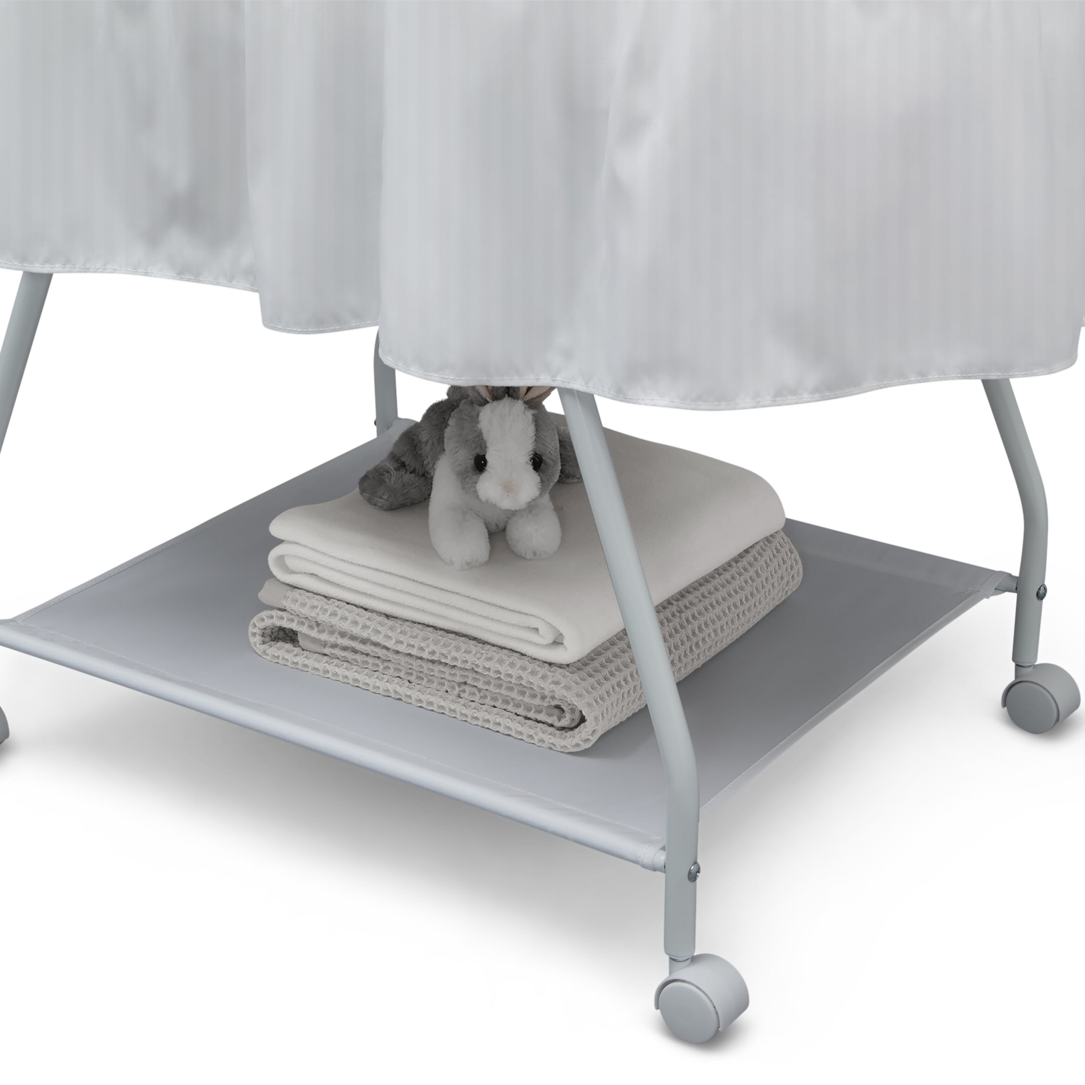 Delta Children Classic Sweet Beginnings Bassinet, White - Image 11