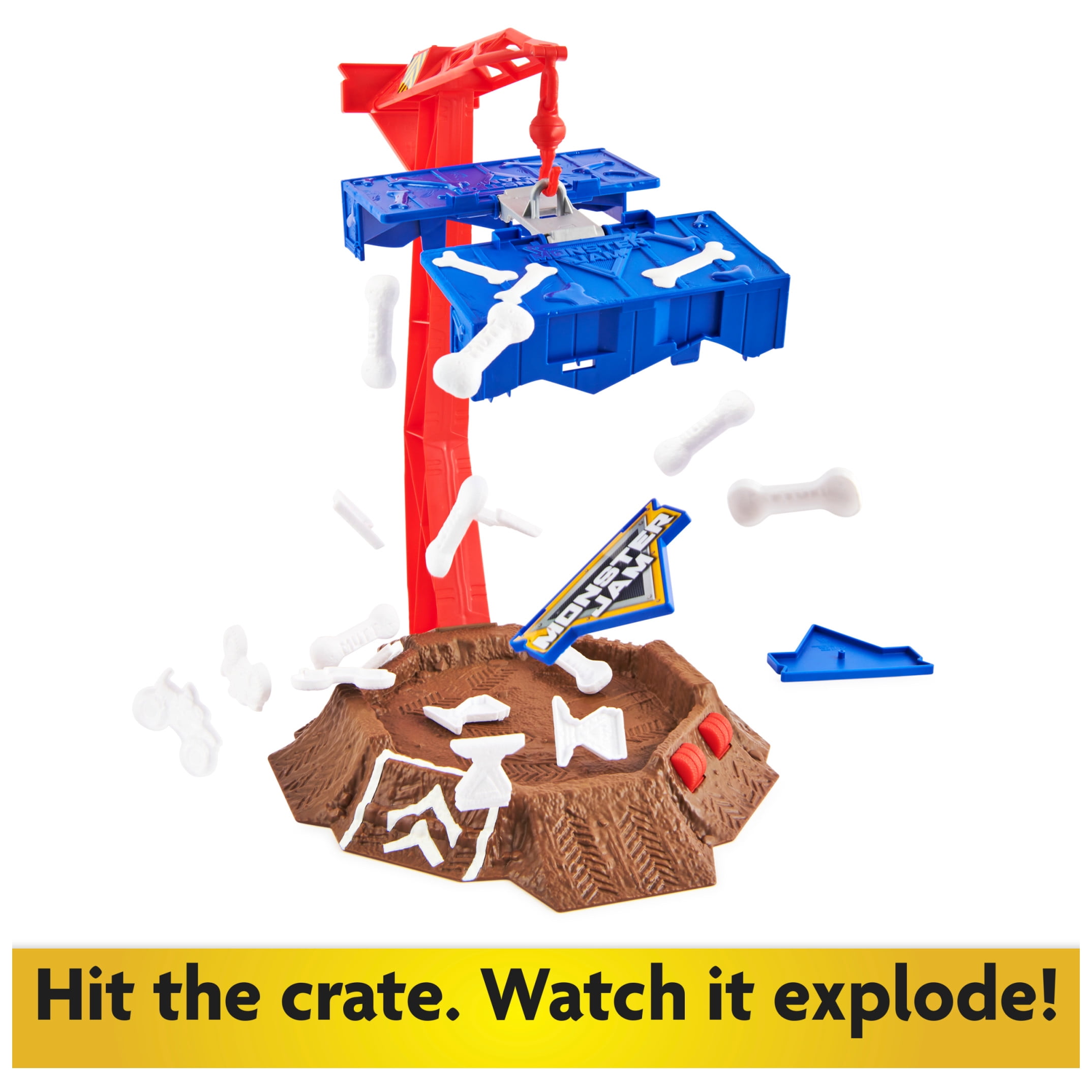 Monster Jam Blastin' Bones Playset with Exclusive Monster Mutt Dalmation - Image 7