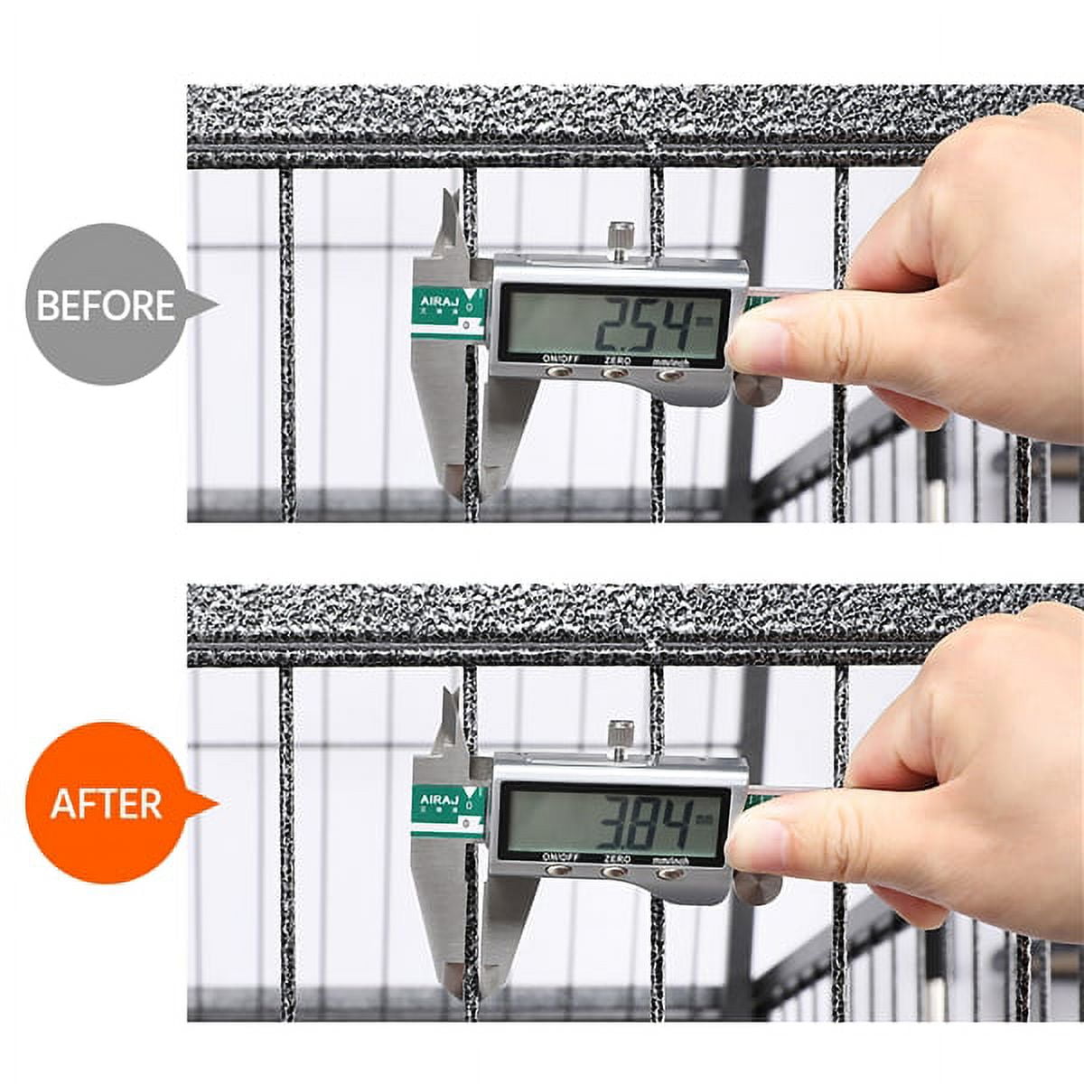 Heavy Duty Collapsible Dog Kennel and Crate Pet Playpen Indoor Outdoor Black - Image 8