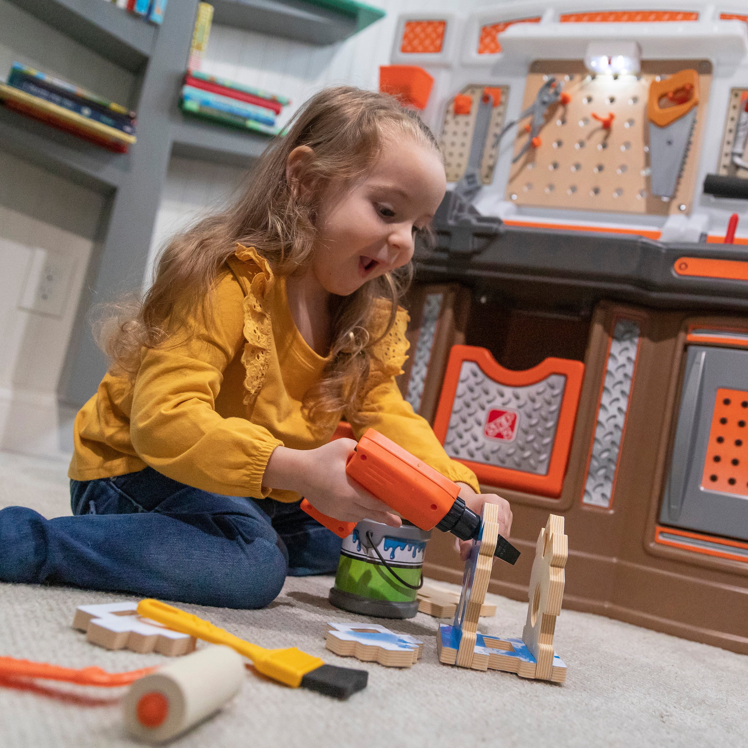 Step2 Big Builders Pro Workshop Multicolor Tool Bench, 27.50" x 34", 19 lb - Image 42