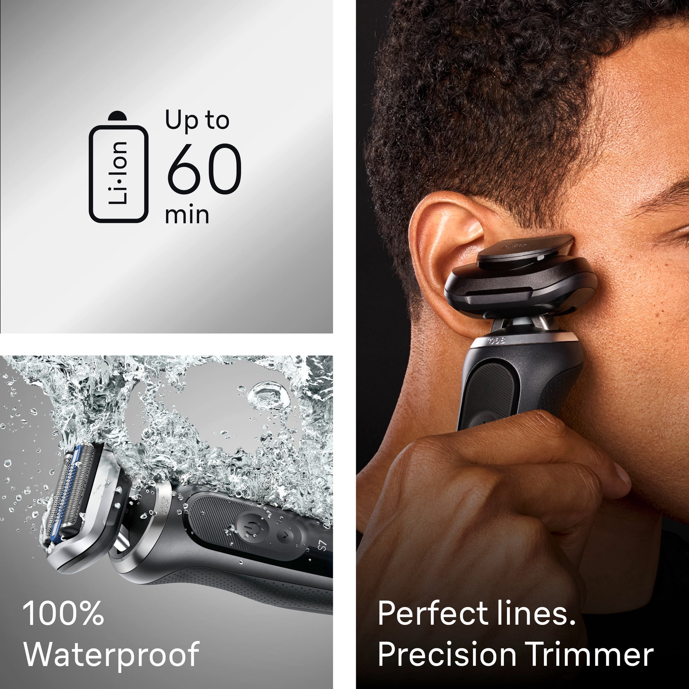 Braun Electric Razor for Men Series 7, Electric Shaver, 360ContourFlex, with Precision Trimmer, Travel Case, S7 7120s - Image 14