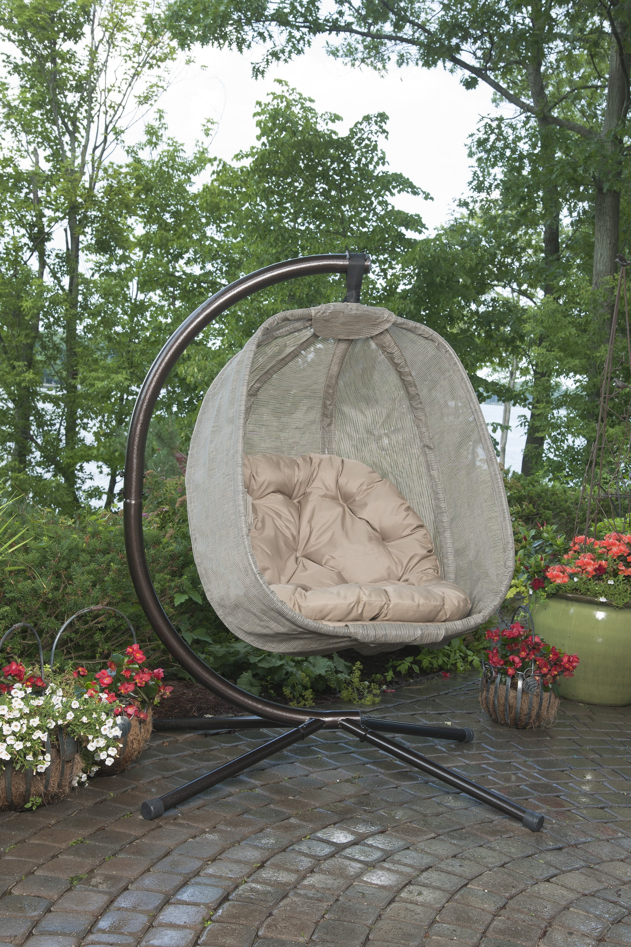 Flowerhouse Hanging Egg Chair W/Stand - Image 5