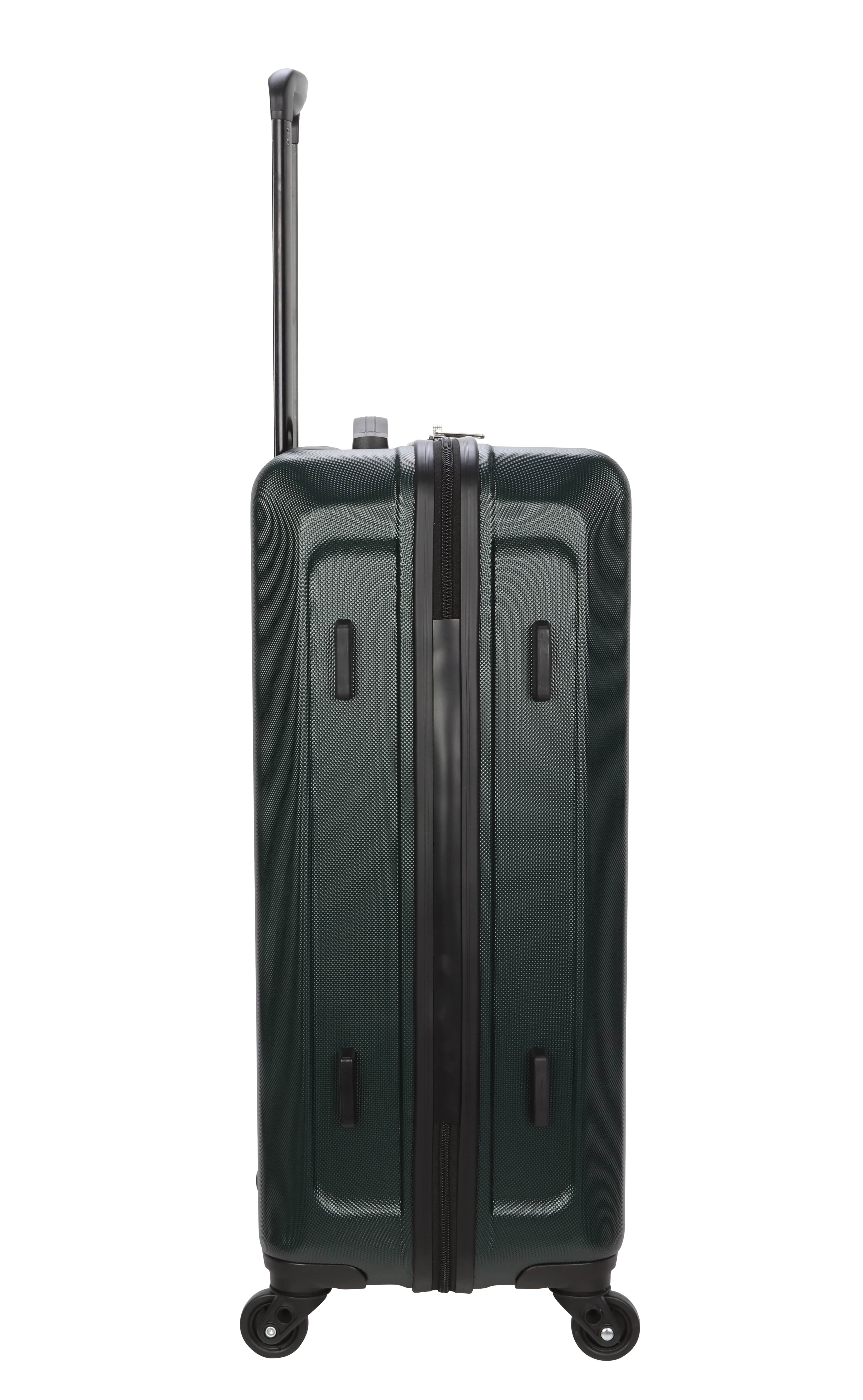 Moda ABS Hard Side 3 Piece Luggage Set, Includes 28-inch and 24-inch Checked and 20-inch Carry-on Luggage, Dark Green - Image 7