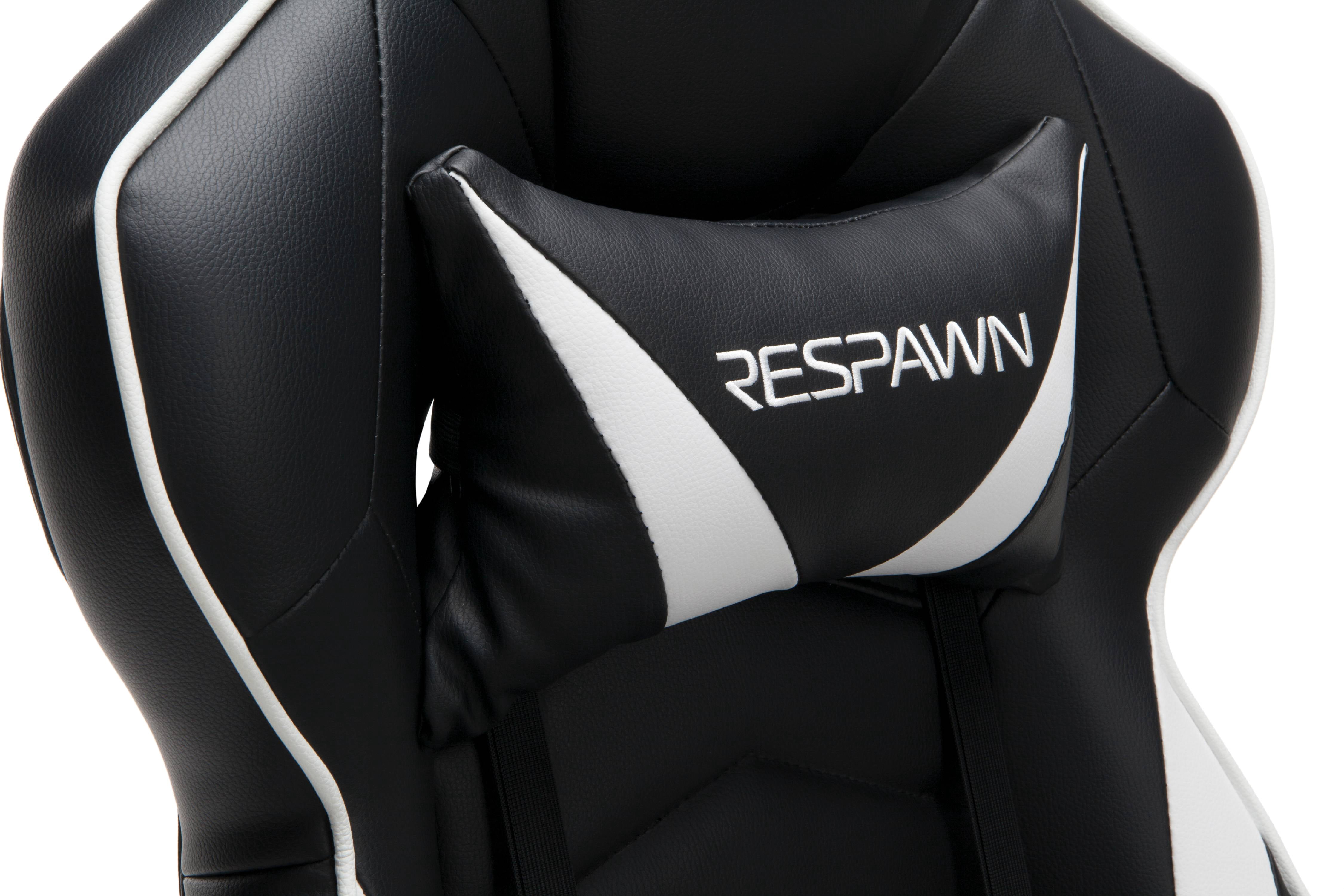 RESPAWN Gaming Chair (RSP-110) and Gaming Desk (RSP-1010) Bundle, eSports Gaming Battlestation, in White/Gray (PKG-W-R02-WH-GRY) - Image 5