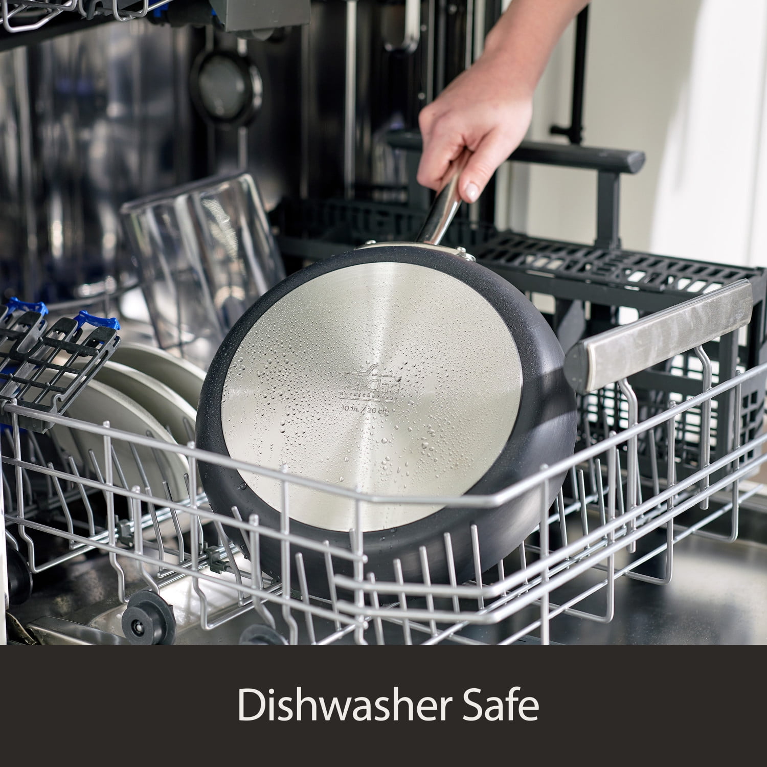 All-Clad HA1 Hard Anodized Nonstick Cookware, Chef's Pan with Lid, 12 inch - Image 6