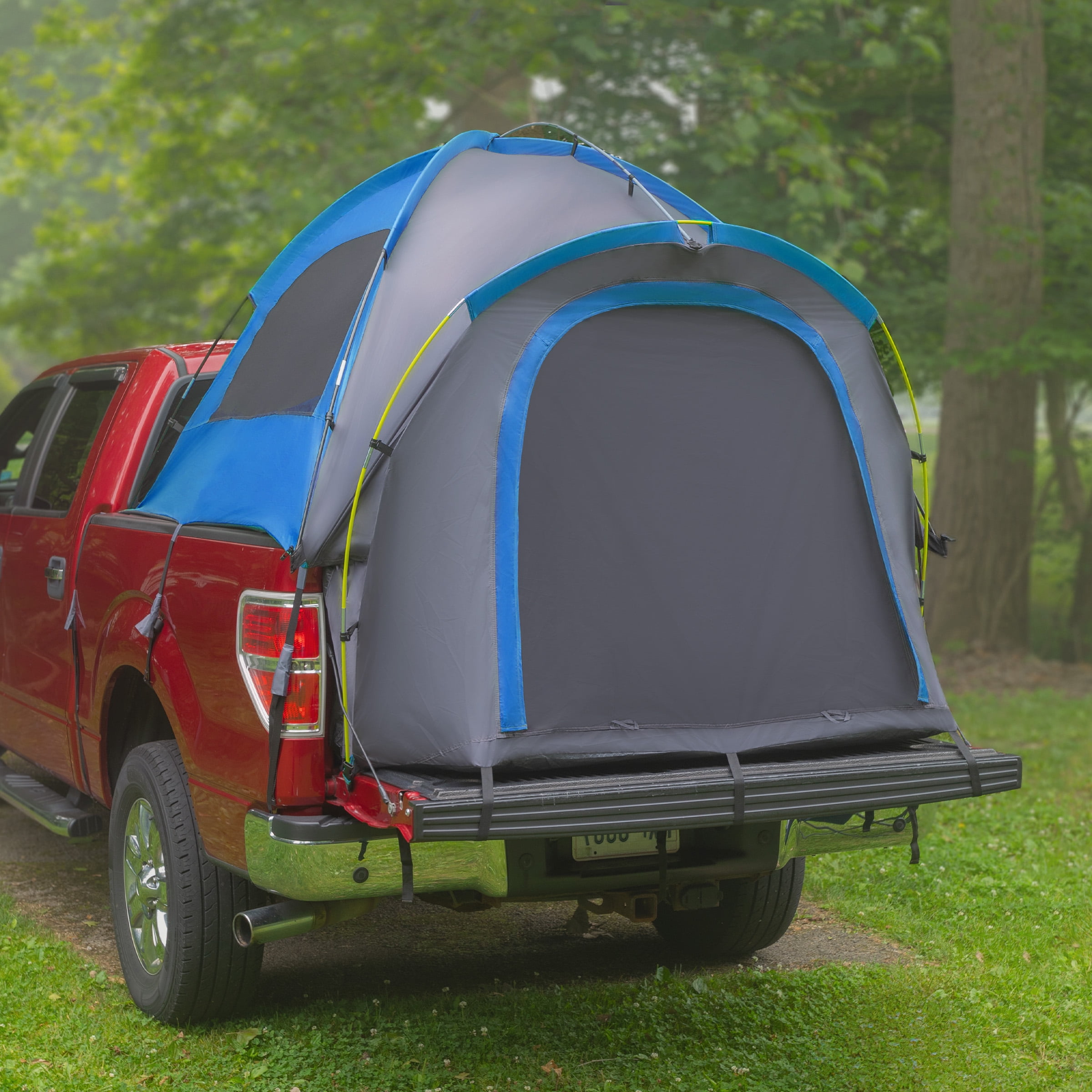 Wakeman Outdoors Water-Resistant Truck Bed Camping Tent for 5.5-6 Ft, 2-Person, Blue - Image 4