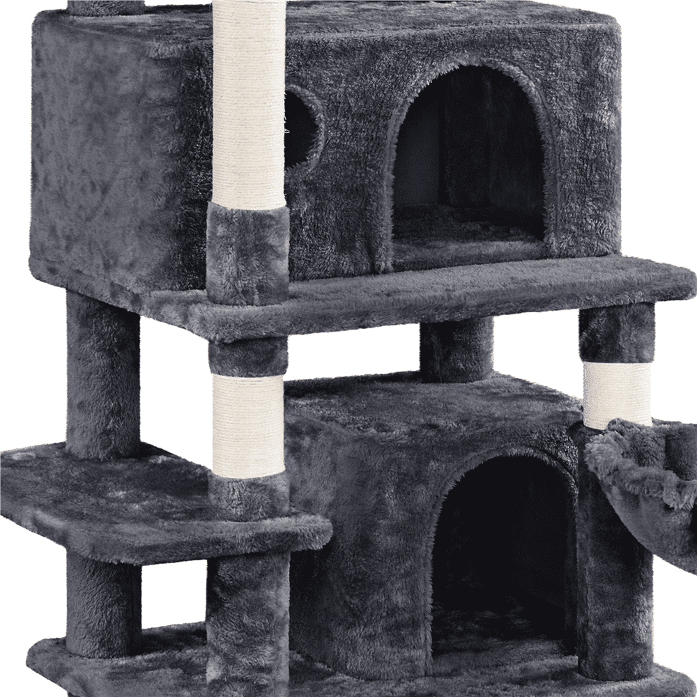 Renwick 67'' H Multi-Level Cat Tree Cat Tower with Condos, Dark Gray - Image 7