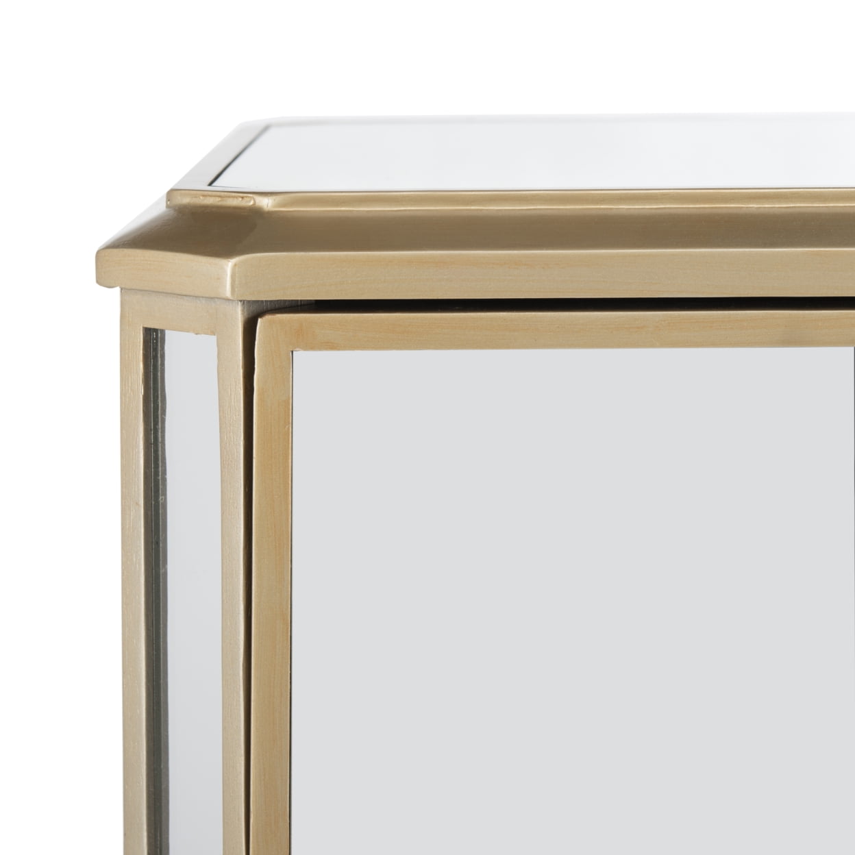 SAFAVIEH Giana 3-Drawer Mirrored Nightstand Mirror - Image 7