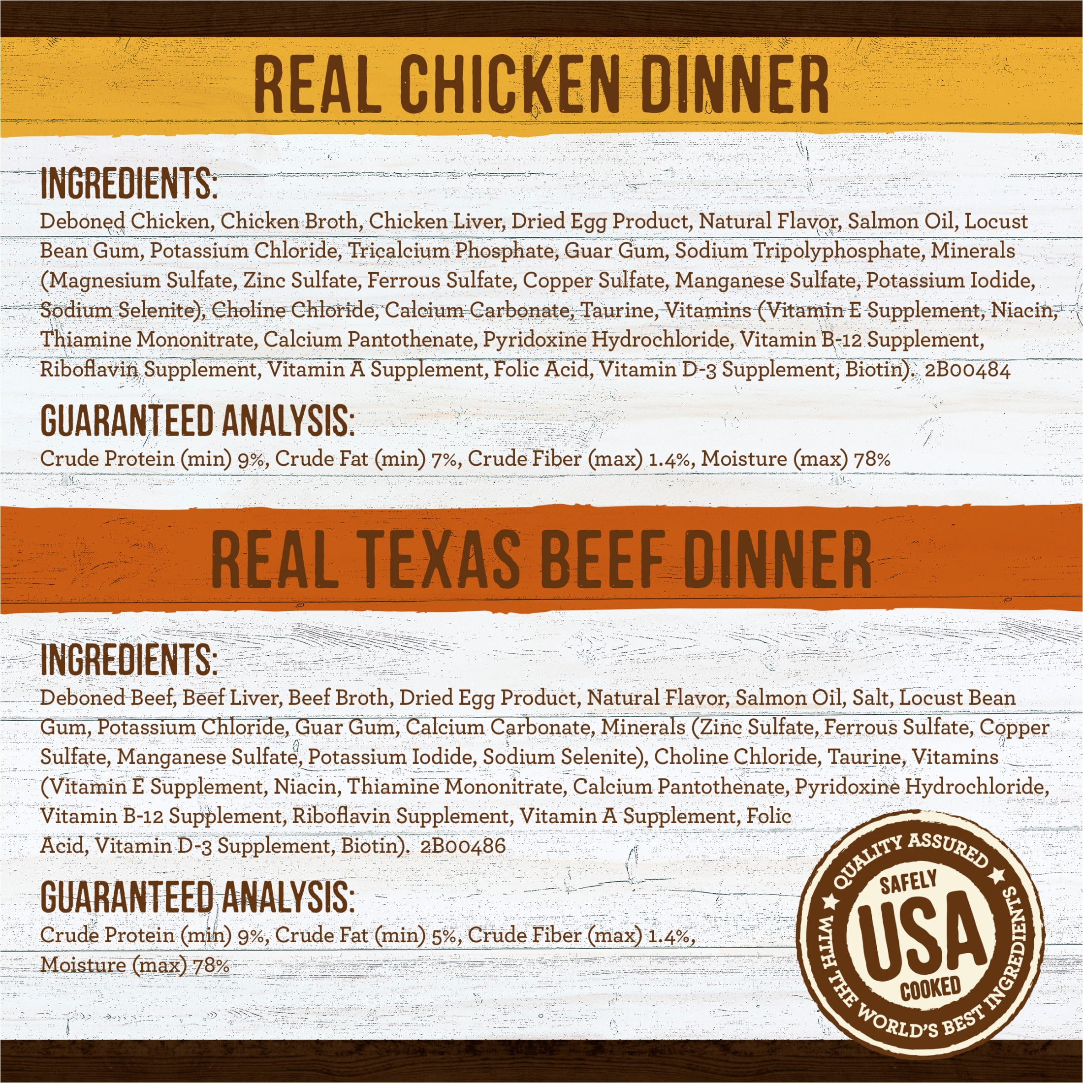 Merrick Grain Free Wet Dog Food for Adults, Real Chicken & Texas Beef, 12.7 oz Cans (12 Pack) - Image 2