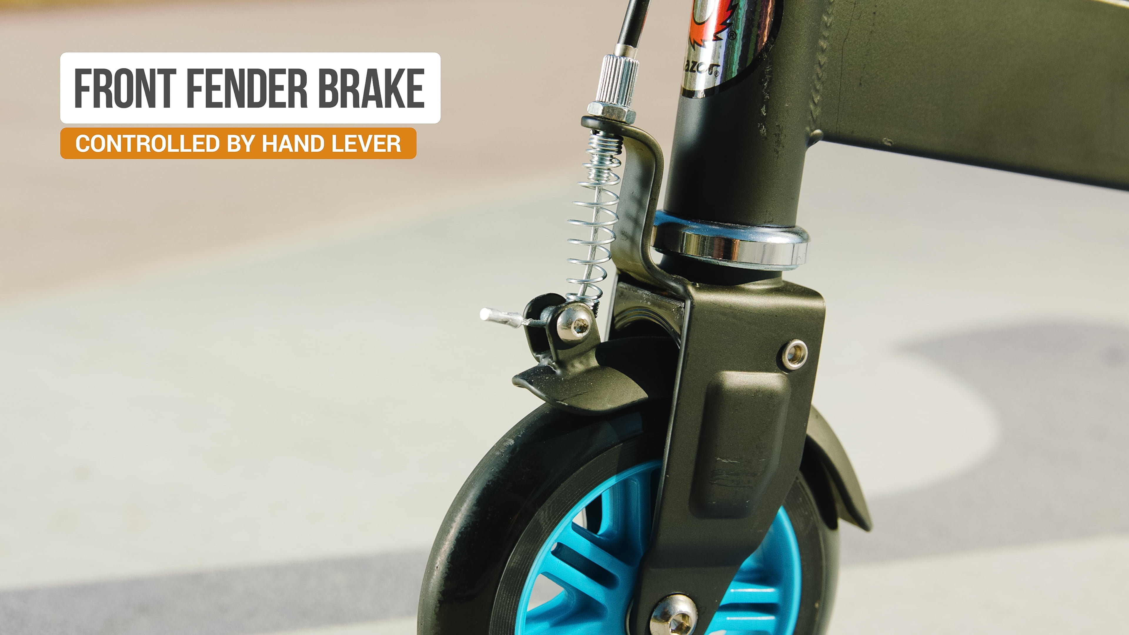 Razor Powerwing Caster Scooter Blue - Ages 6+ and Riders up to 143 lbs, Blue - Image 6