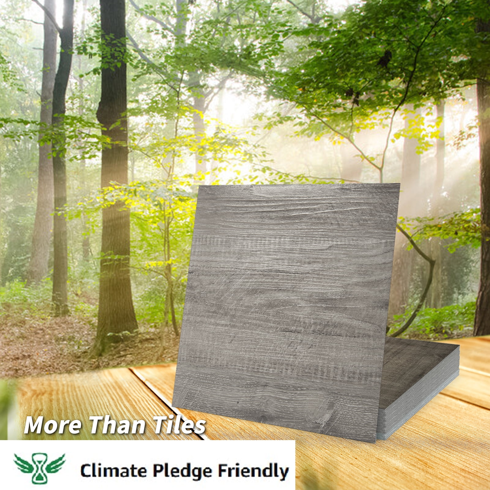 Art3d Peel and Stick Vinyl Floor Tiles 30-Pack 12 x 12 inch, Self Adhesive Waterproof Flooring Wood Planks for Kitchen, Dining Room, Bedrooms, Cover 30 Sq. Ft, Taupe Ash - Image 8