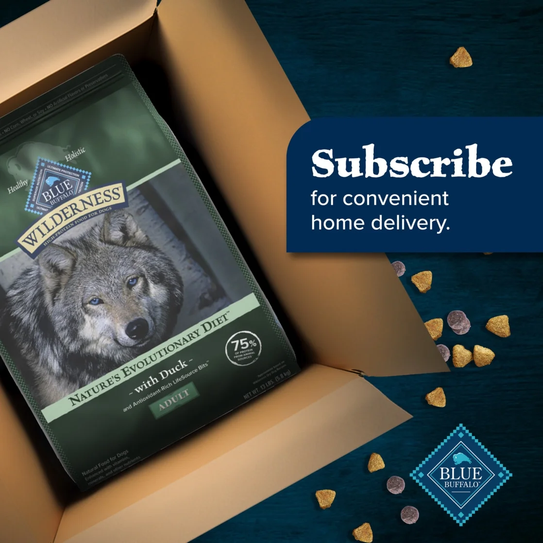 Blue Buffalo Wilderness Natural High-Protein Dry Food for Adult Dogs, Duck, 13-lb bag. - Image 3