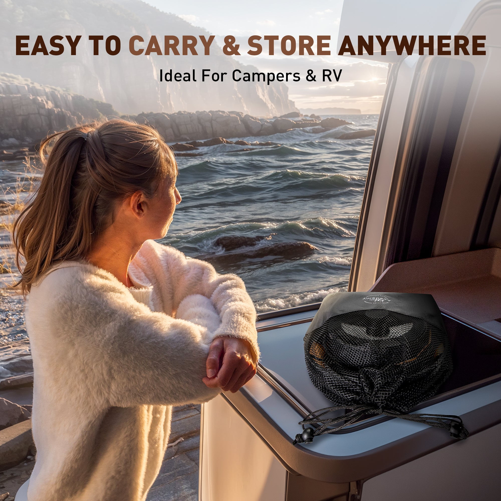 MF Studio 10 Pieces Removable Handle Nonstick Cookware Set, Induction-Safe Granite Pots and Pans, Black - Image 9