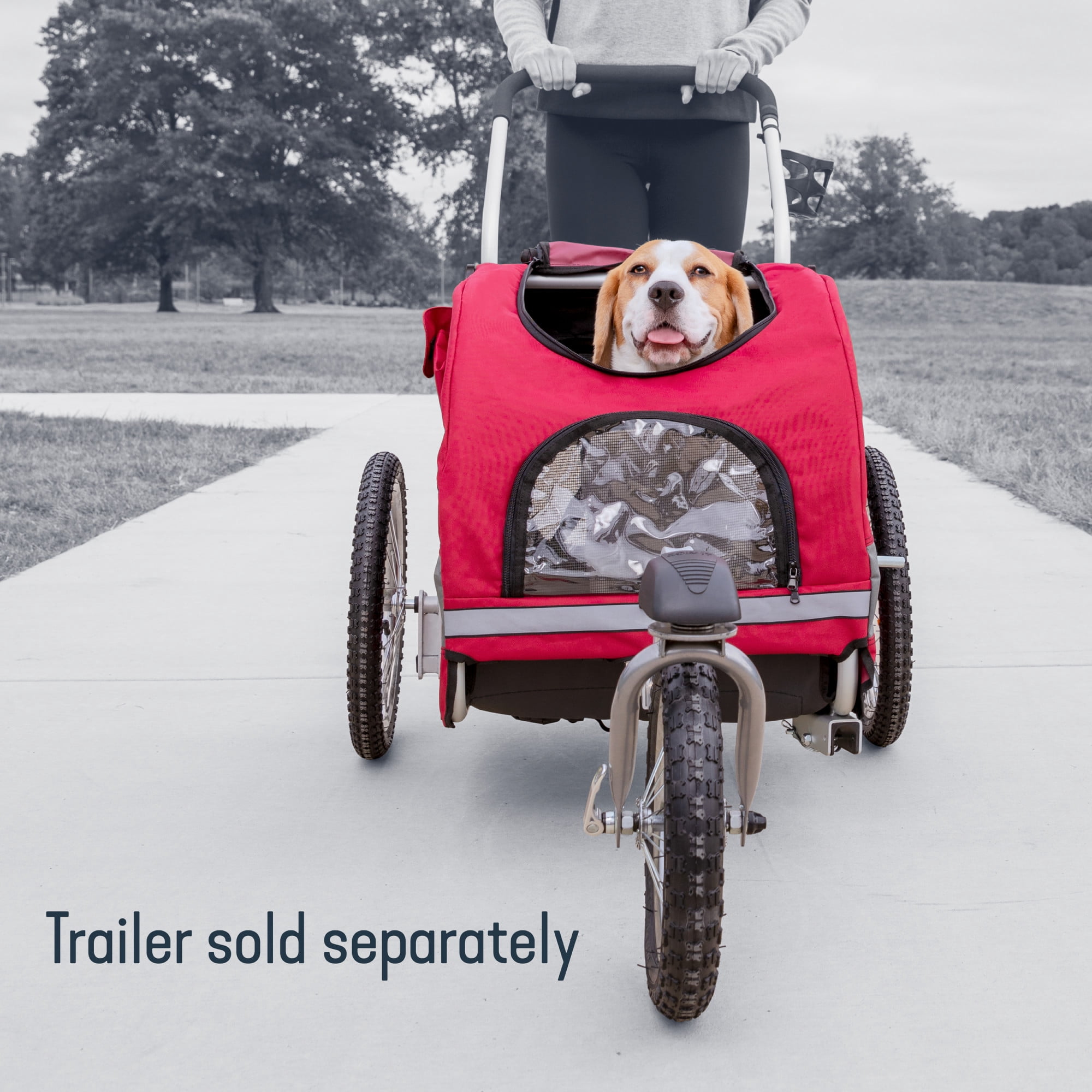 PetSafe Happy Ride Pet Stroller Kit, Aluminum Trailer, All-Terrain, Medium - Image 5