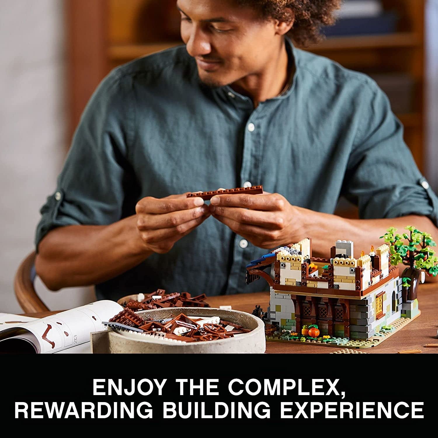 LEGO Ideas Medieval Blacksmith Interlocking Block Building Set, 2164 Count - Image 6