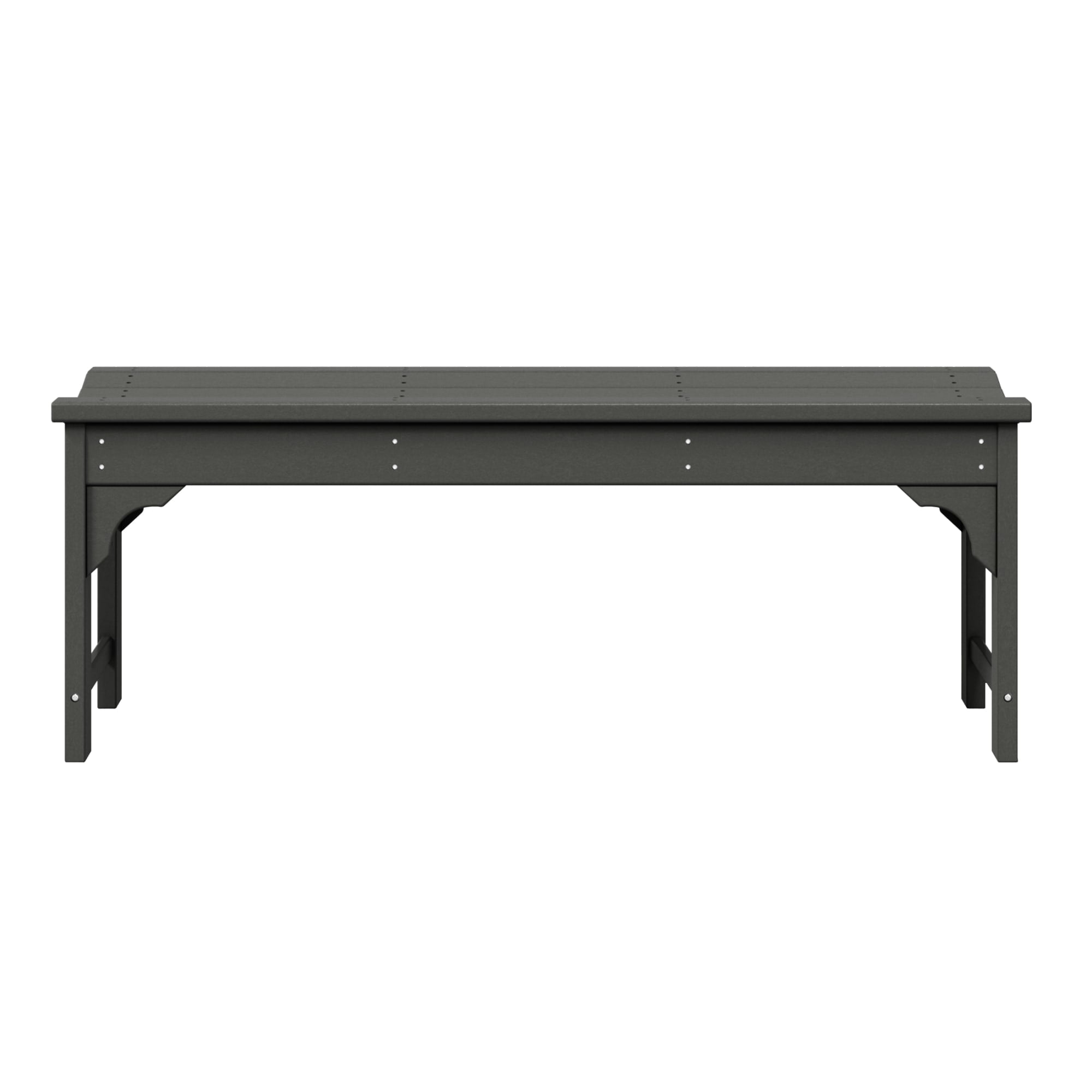 WestinTrends Malibu 46" length backless Outdoor Garden Bench, Gray - Image 8