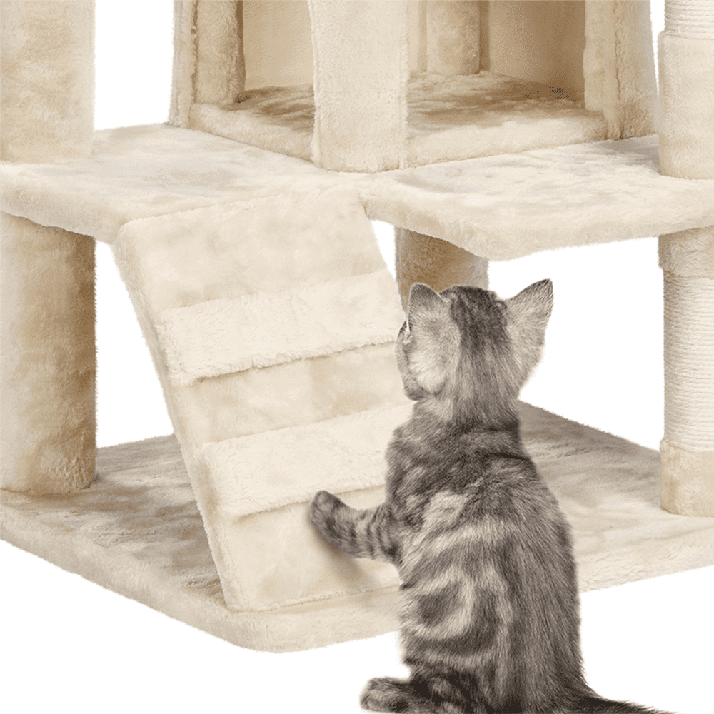 Renwick 51.2-in Cat Tree & Condo Scratching Post Tower, Beige - Image 2