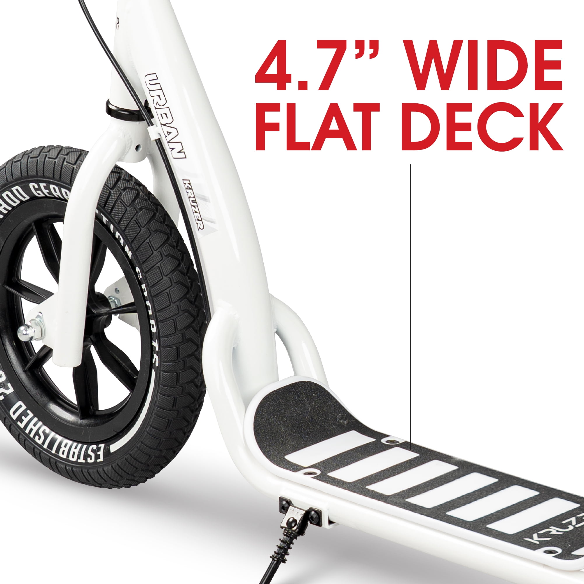 Madd Gear Urban Glide Commuter Scooter - White / Black - Image 8