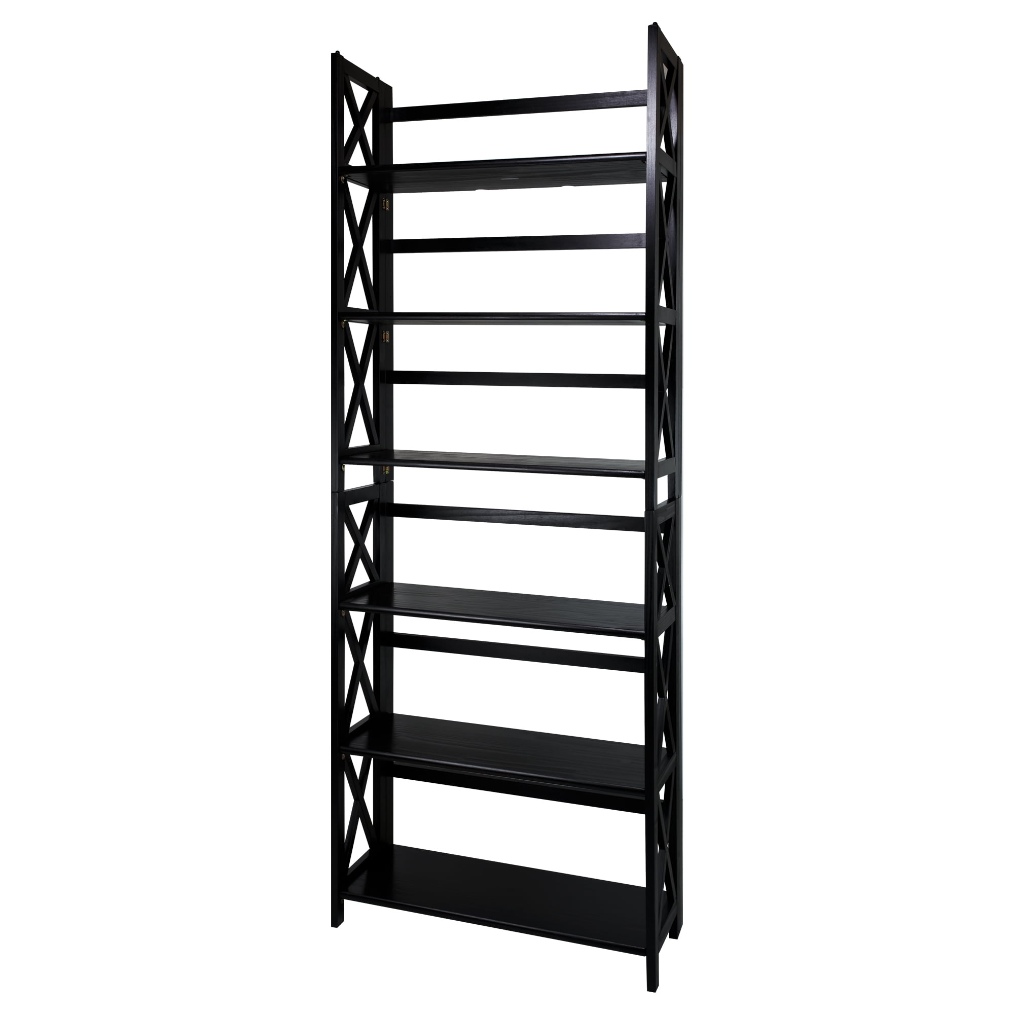 Casual Home Montego 3-Shelf Folding Bookcase -Black - Image 26