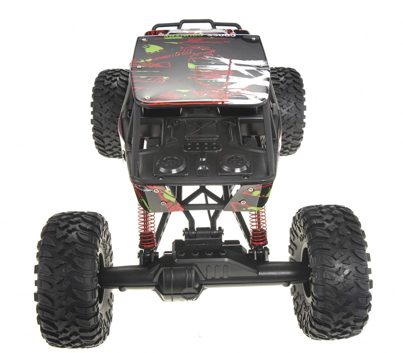 Wonder Wheels 1:10 RC Remote Control 2.4G 4WD Rally Rock Crawler Car - Red - Image 2