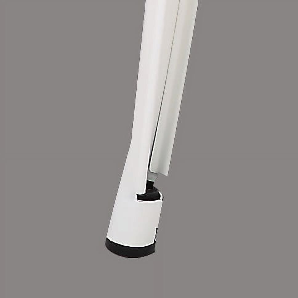 AC Pacific Distressed Metal Barstool with Back, Black, 24 -inch, Set of 2 - Image 6